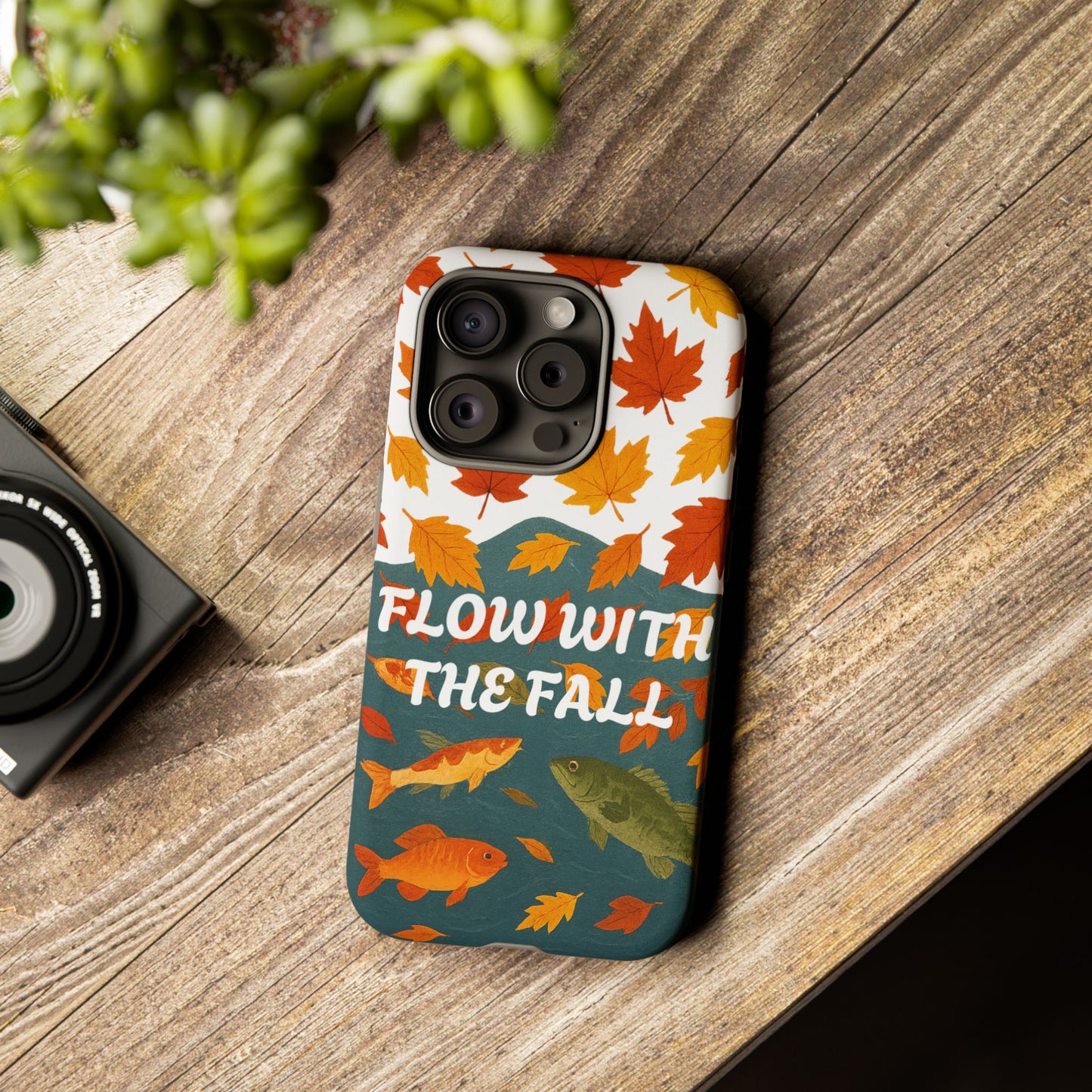 Flow With The Fall Fish Phone Case