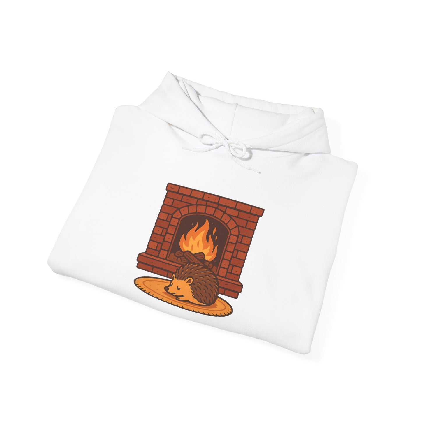 Fireside Spines Cozy Autumn Hoodie