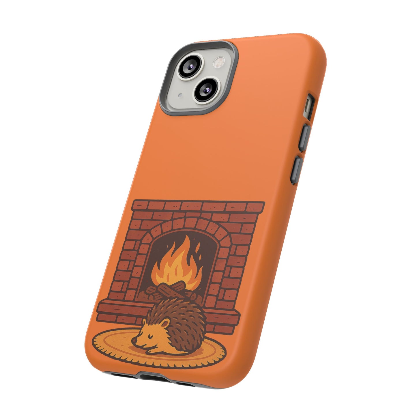 Fireside Spines Cozy Autumn Hedgehog Phone Case