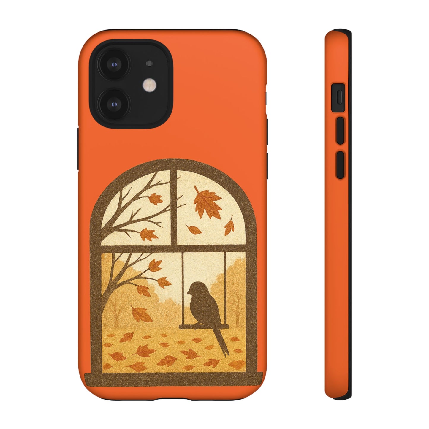 Bird In The Window Autumn Themed Phone Case