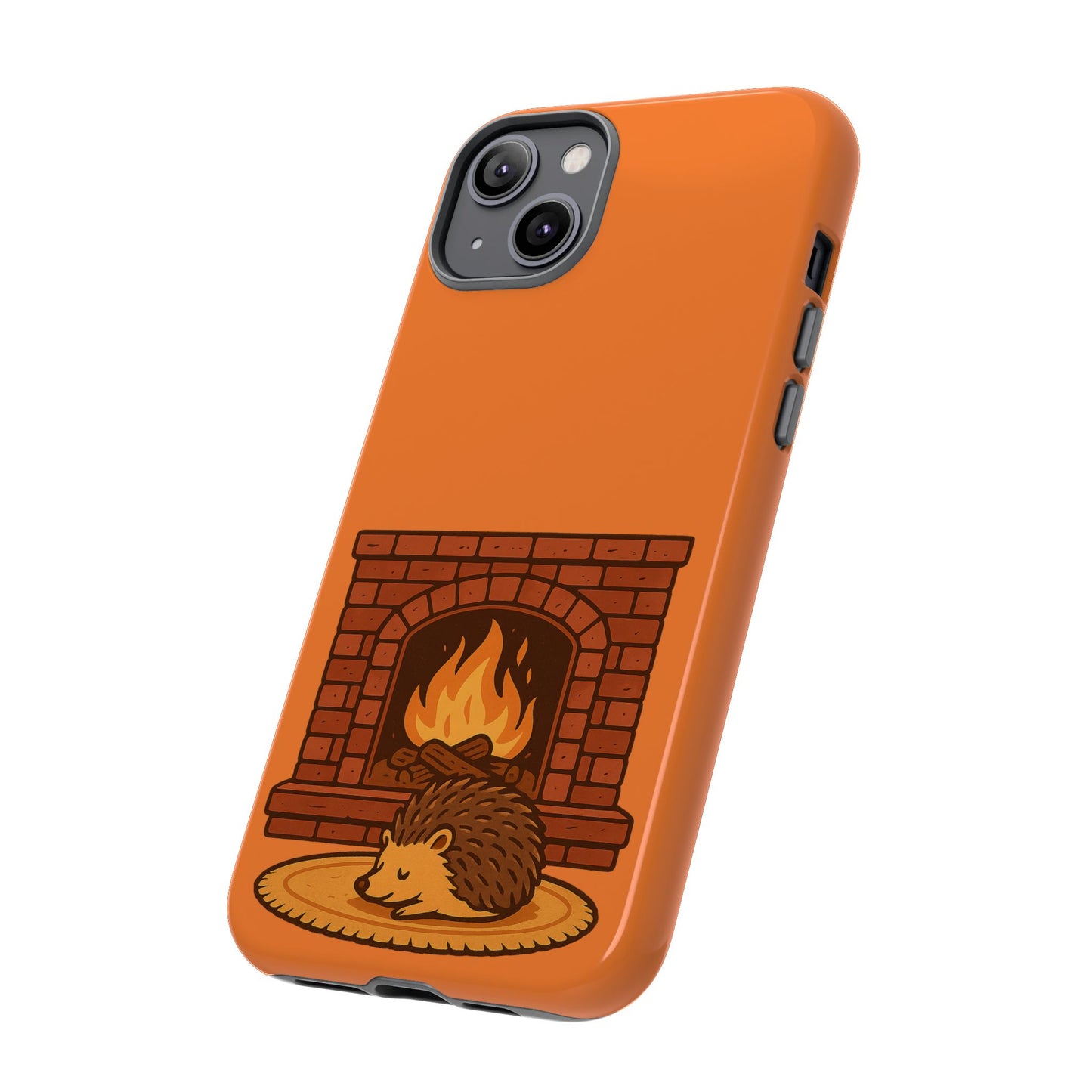Fireside Spines Cozy Autumn Hedgehog Phone Case