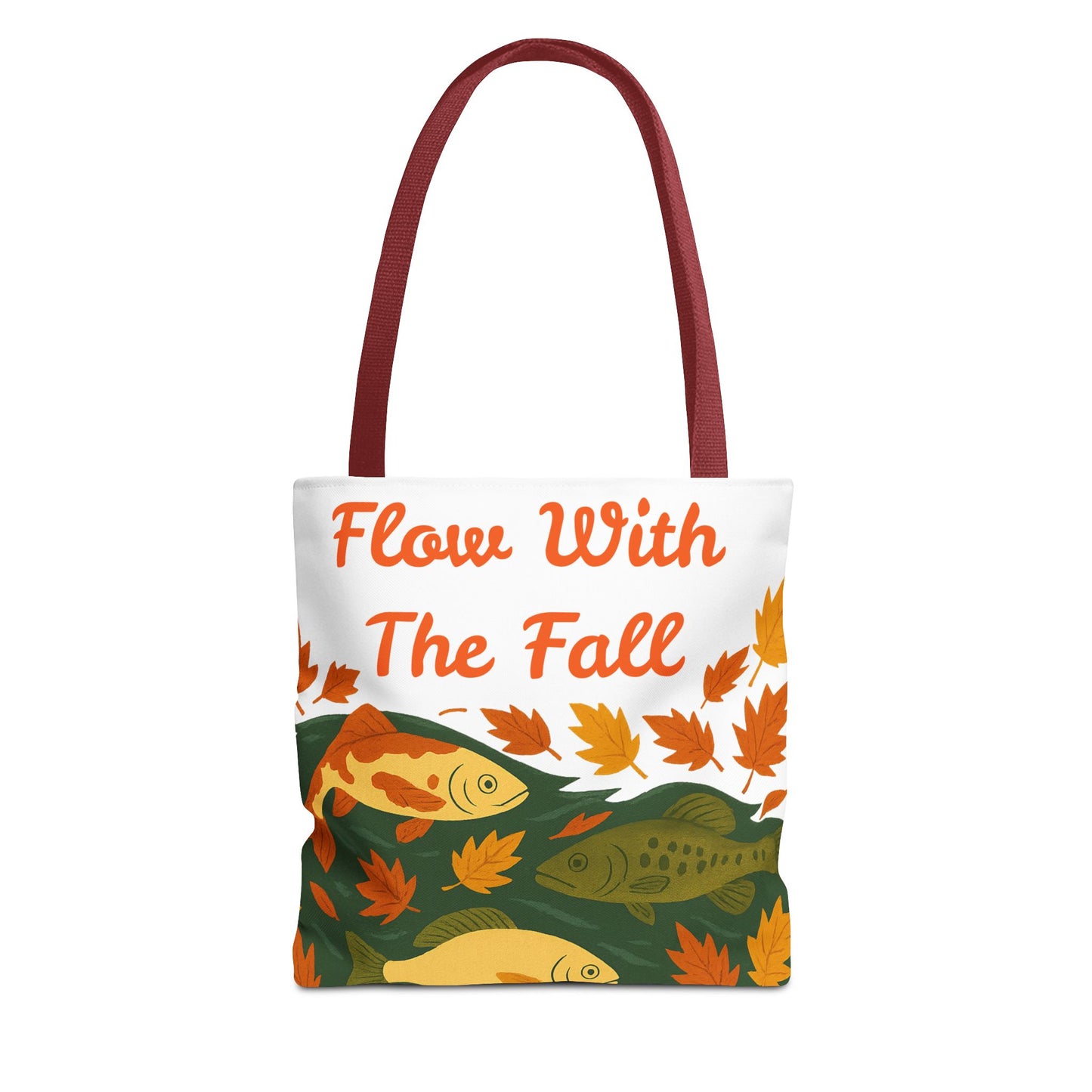 Flow With The Fall Print Tote Bag