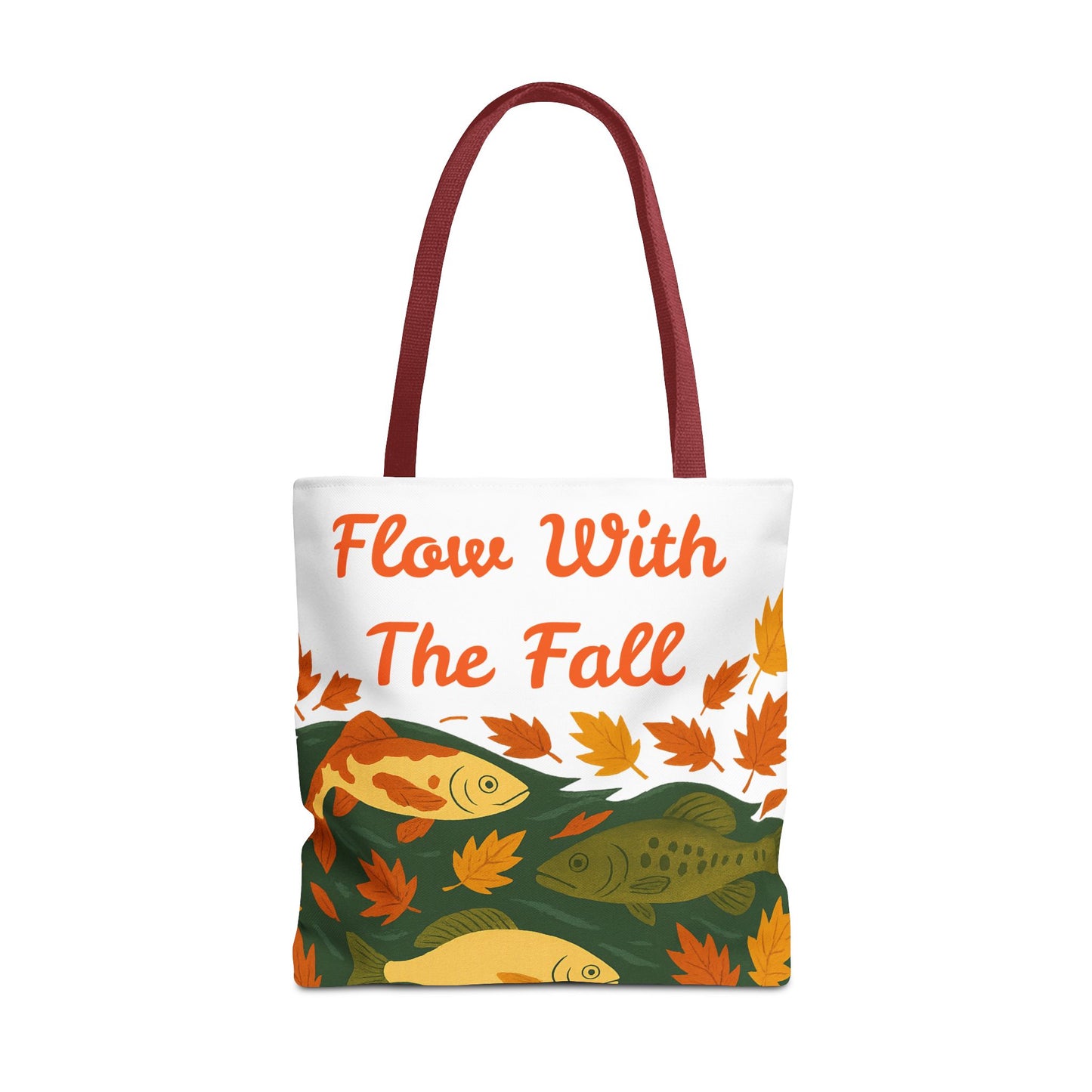 Flow With The Fall Print Tote Bag