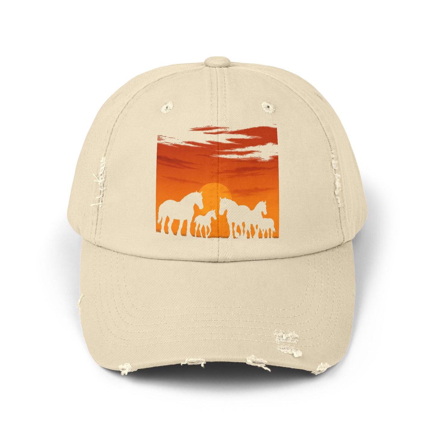 Horses on the Horizon Distressed Hat