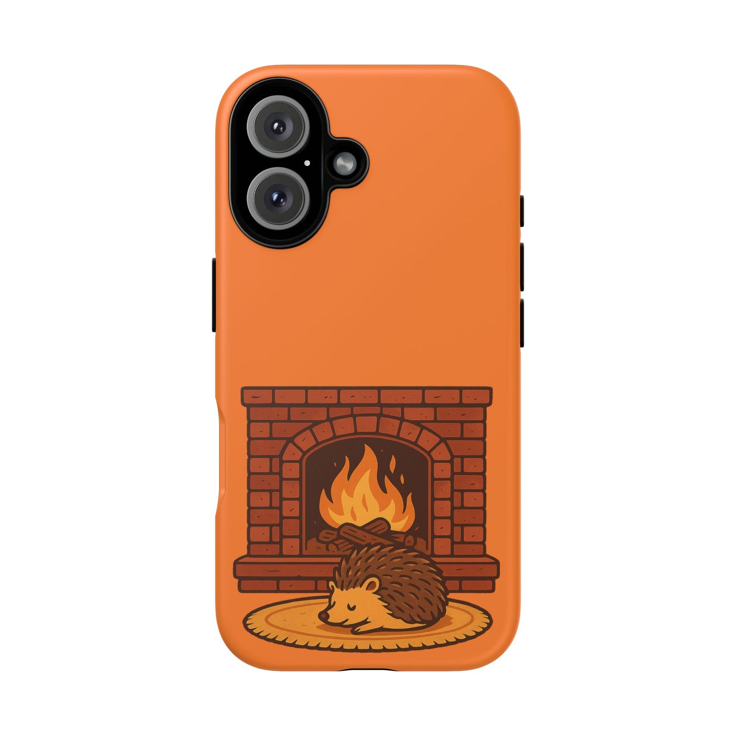 Fireside Spines Cozy Autumn Hedgehog Phone Case