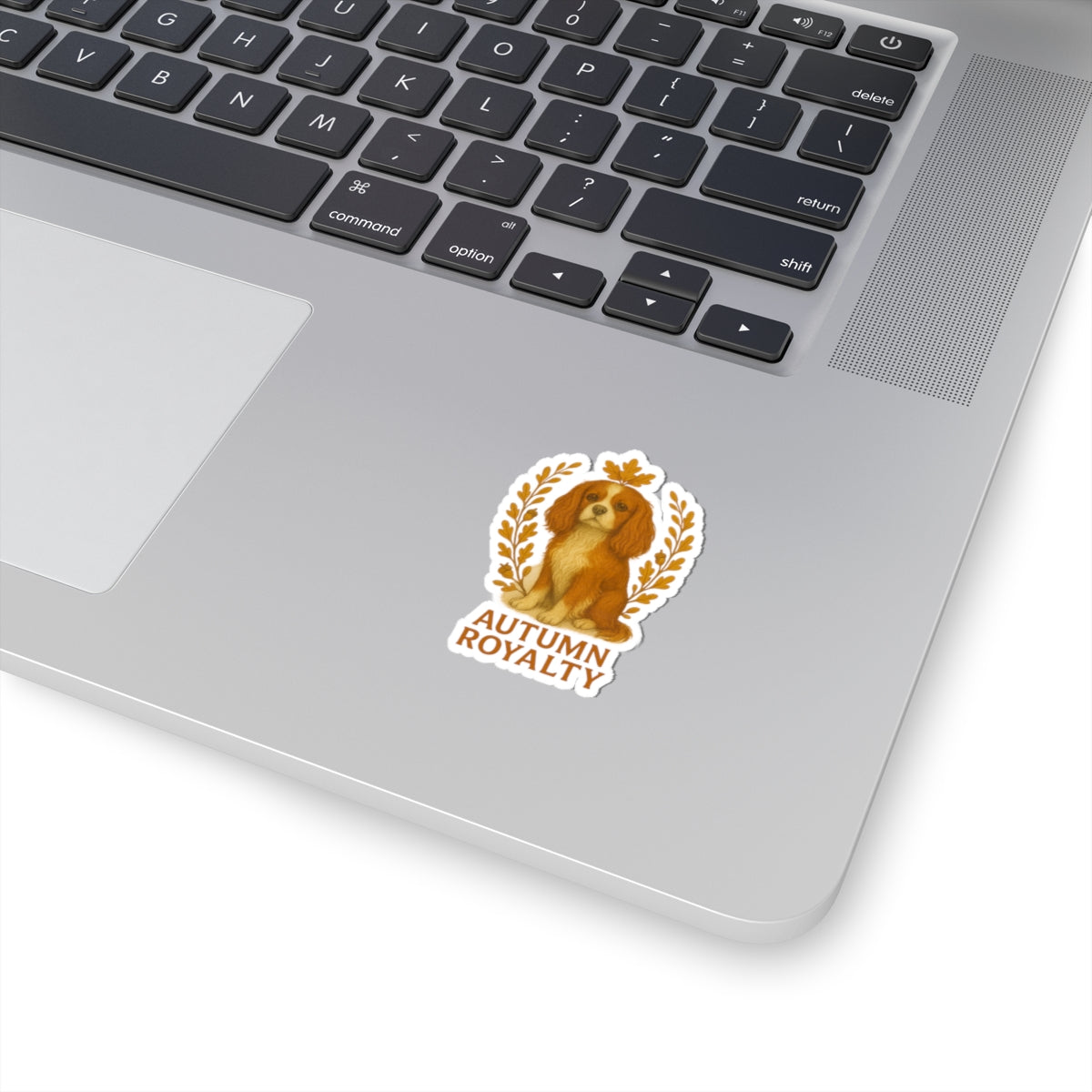Autumn Royalty Cavalier Spaniel Dog Sticker