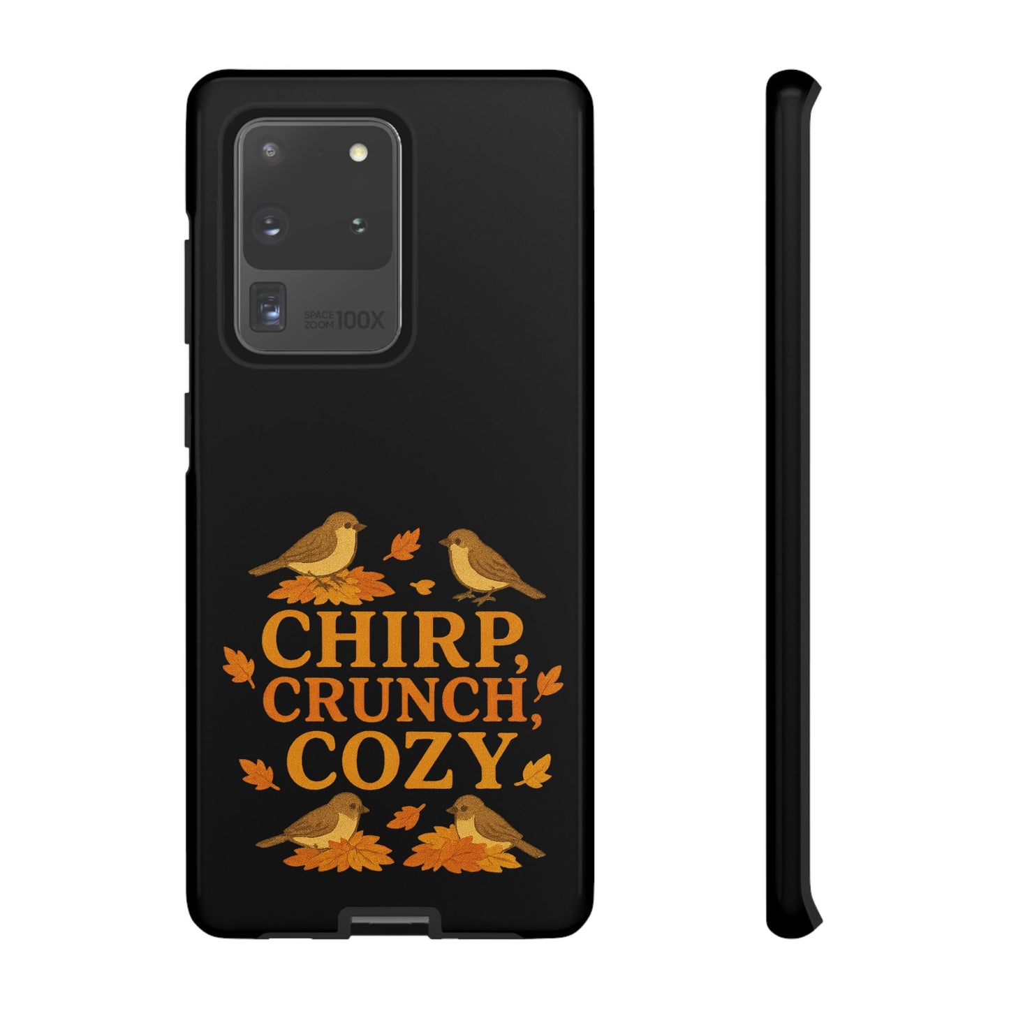 Chirp Crunch Cozy Autumn Themed Phone Case