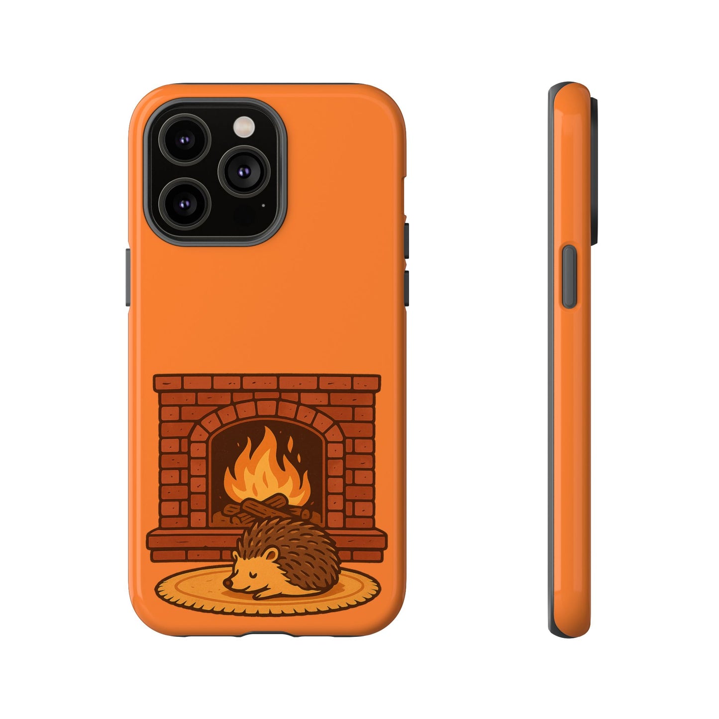 Fireside Spines Cozy Autumn Hedgehog Phone Case