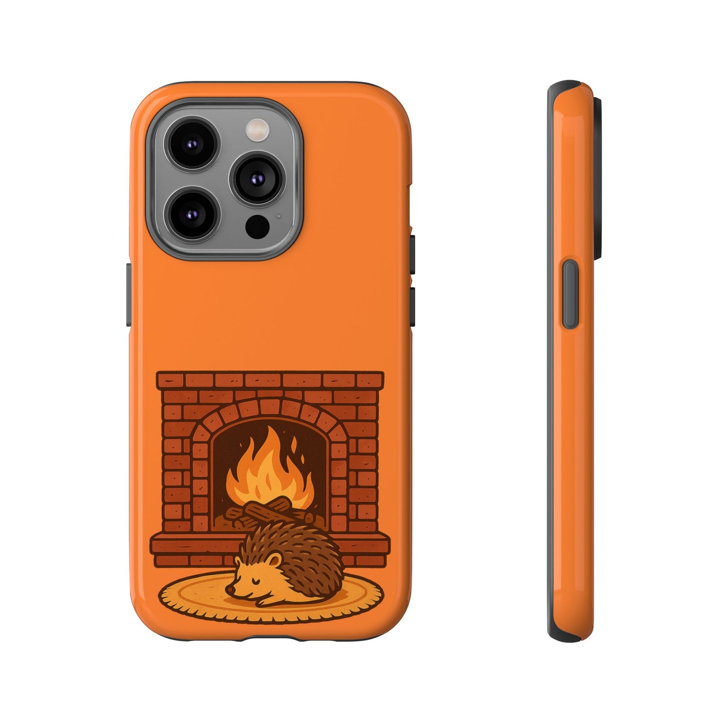Fireside Spines Cozy Autumn Hedgehog Phone Case