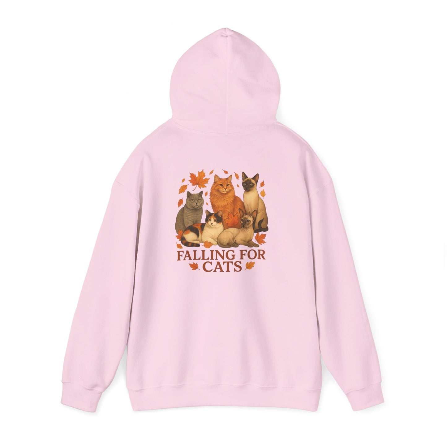 Falling For Cats Hooded Sweatshirt