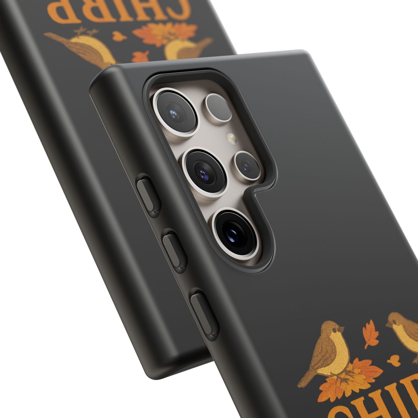 Chirp Crunch Cozy Autumn Themed Phone Case