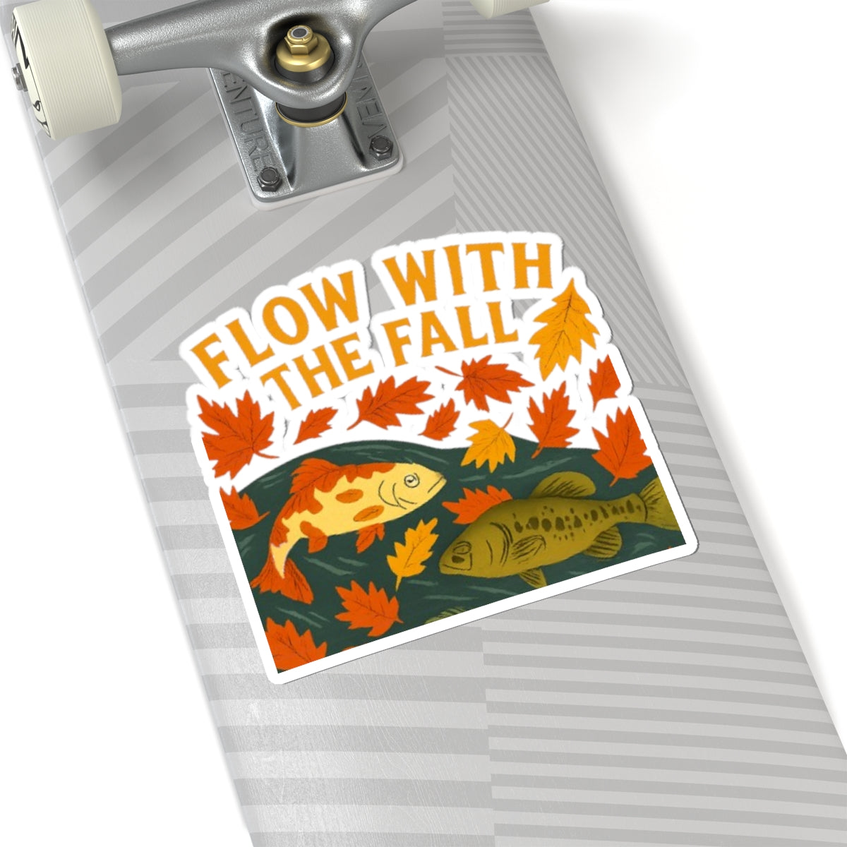 Flow With The Fall Kiss-Cut Sticker