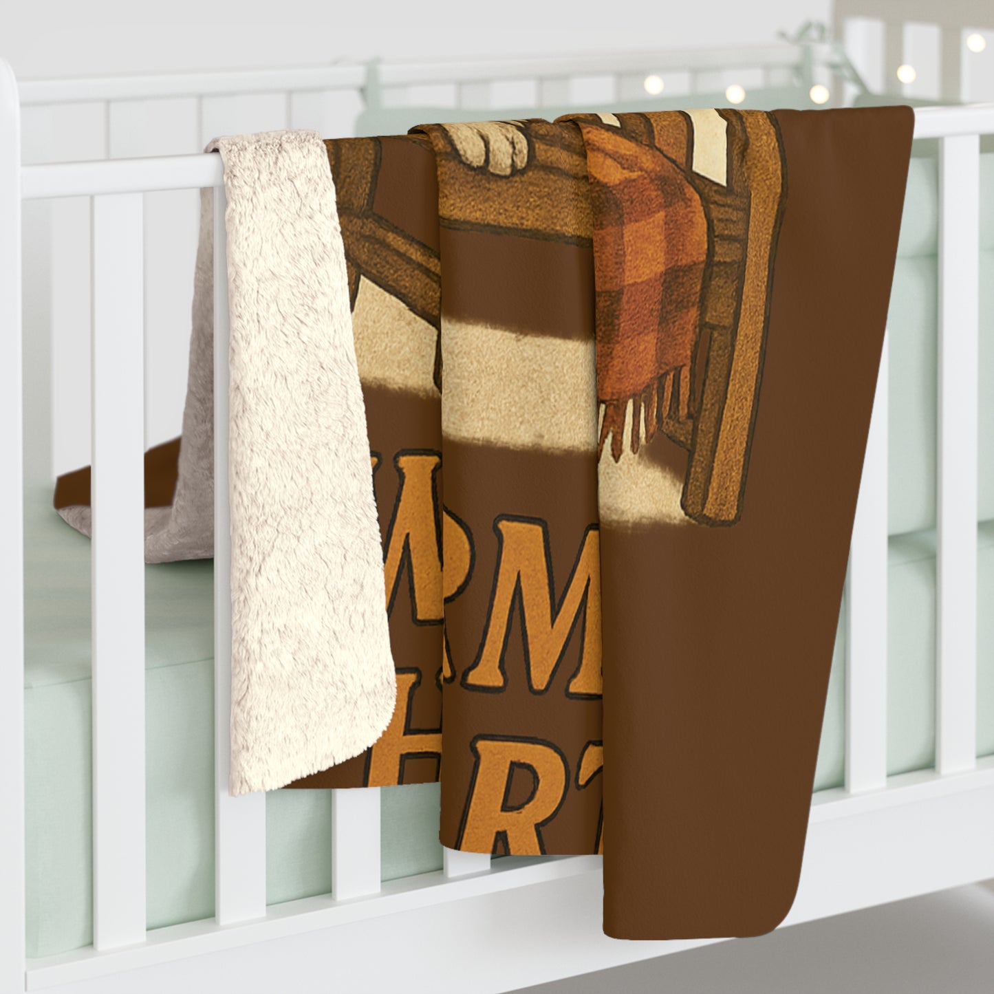 Crisp Air Warmer Hearts Sherpa Fleece Blanket