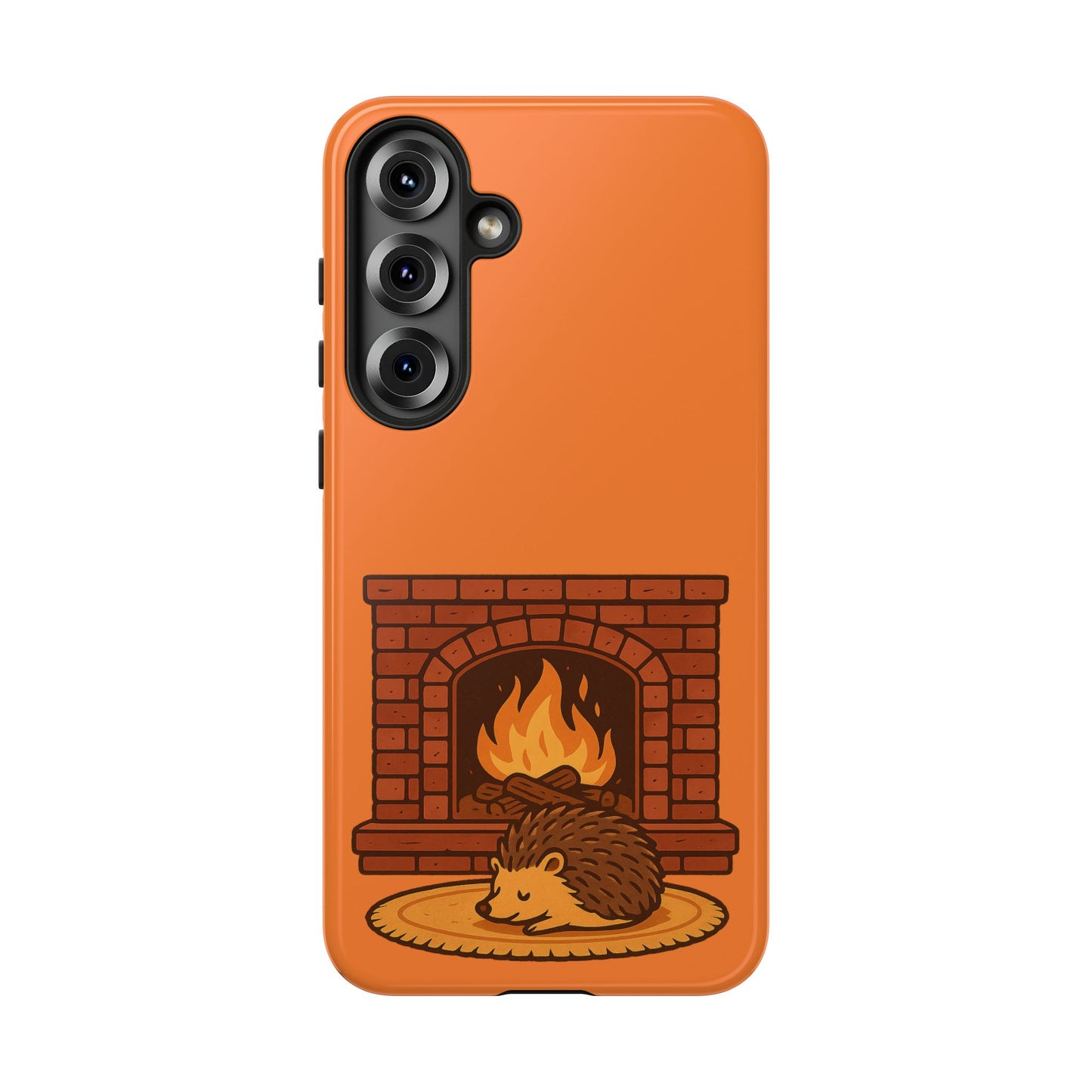 Fireside Spines Cozy Autumn Hedgehog Phone Case