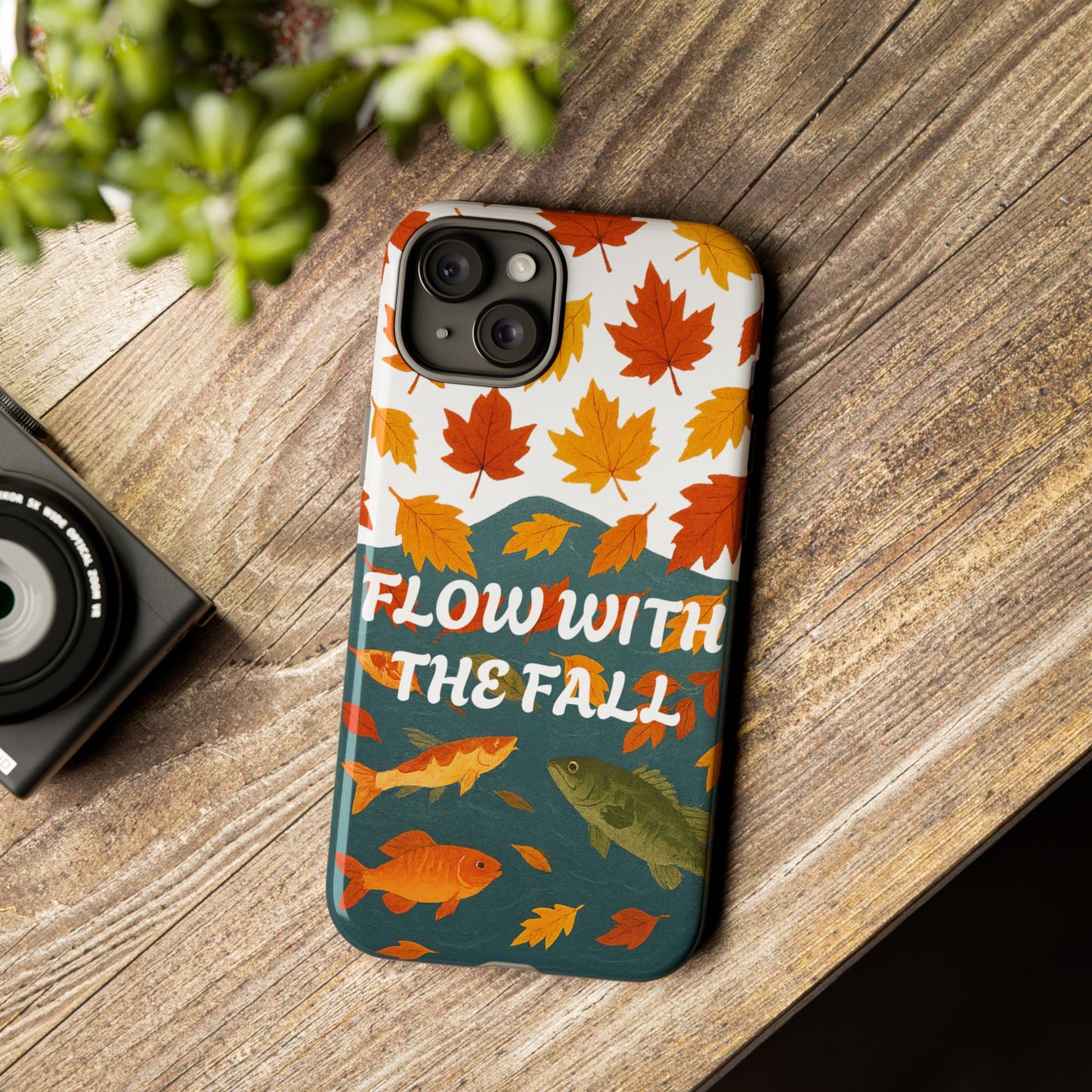Flow With The Fall Fish Phone Case