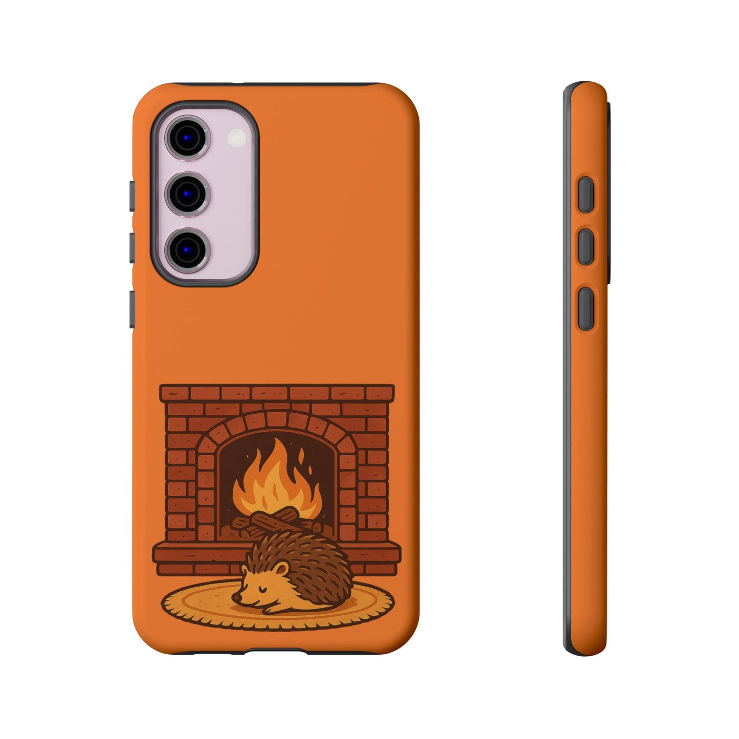 Fireside Spines Cozy Autumn Hedgehog Phone Case