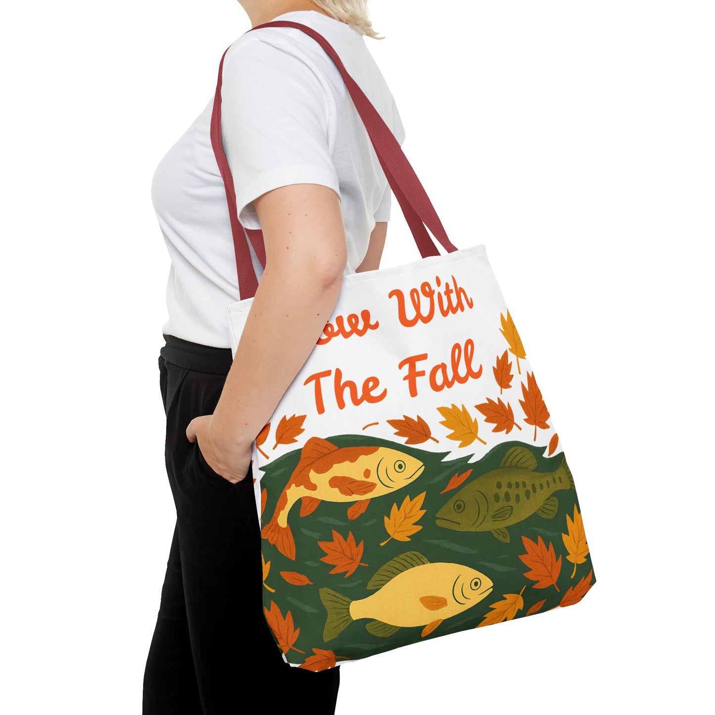 Flow With The Fall Print Tote Bag