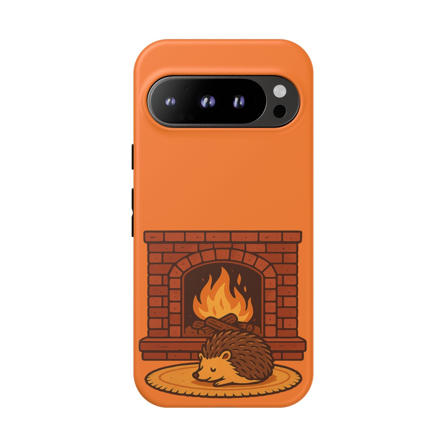 Fireside Spines Cozy Autumn Hedgehog Phone Case