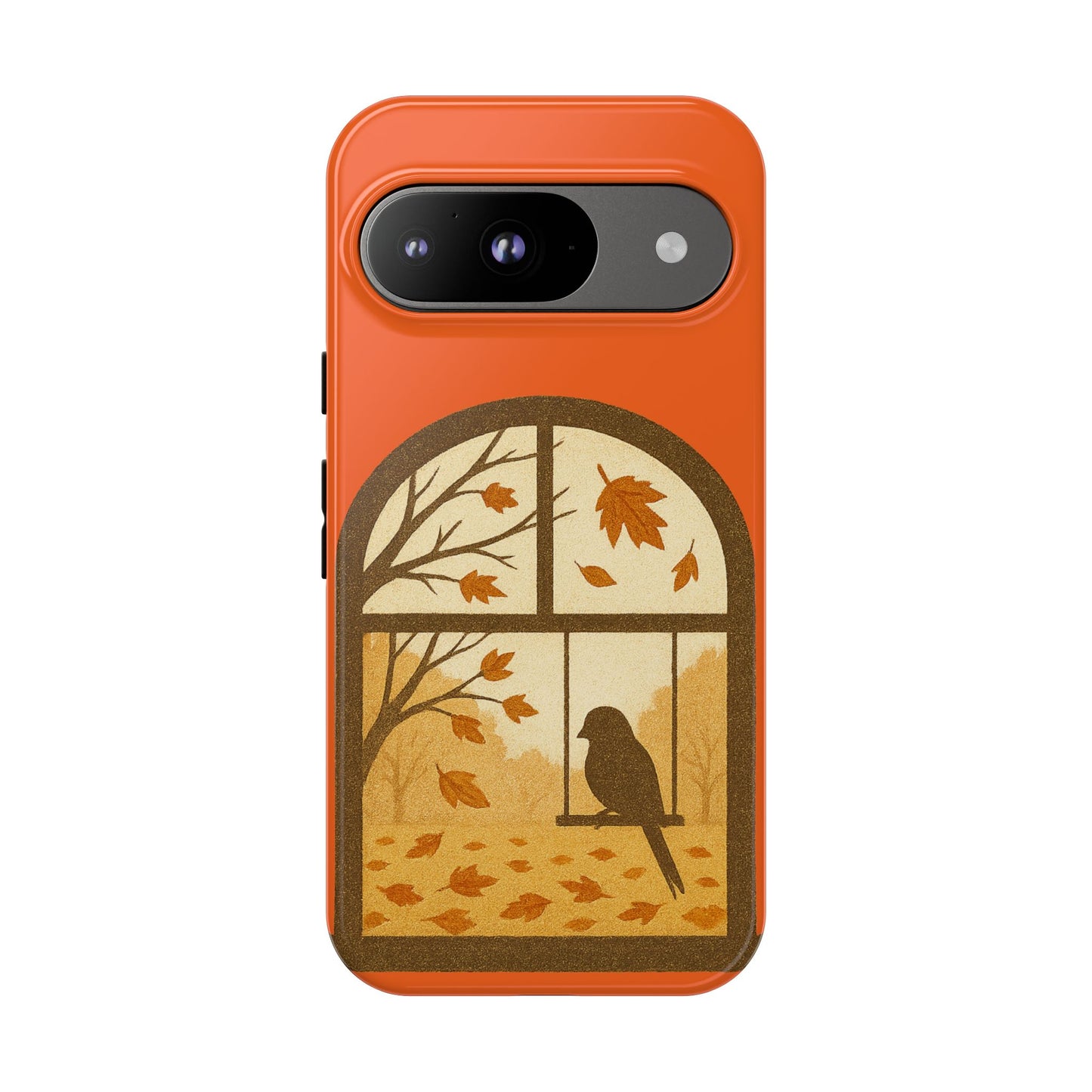 Bird In The Window Autumn Themed Phone Case