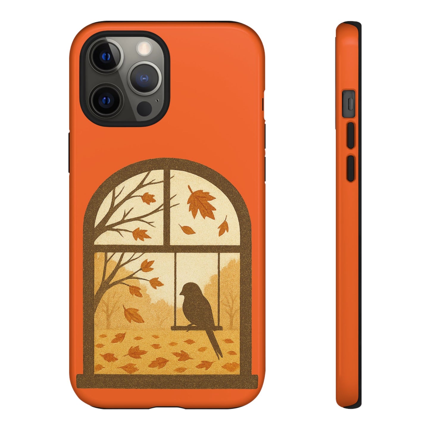 Bird In The Window Autumn Themed Phone Case