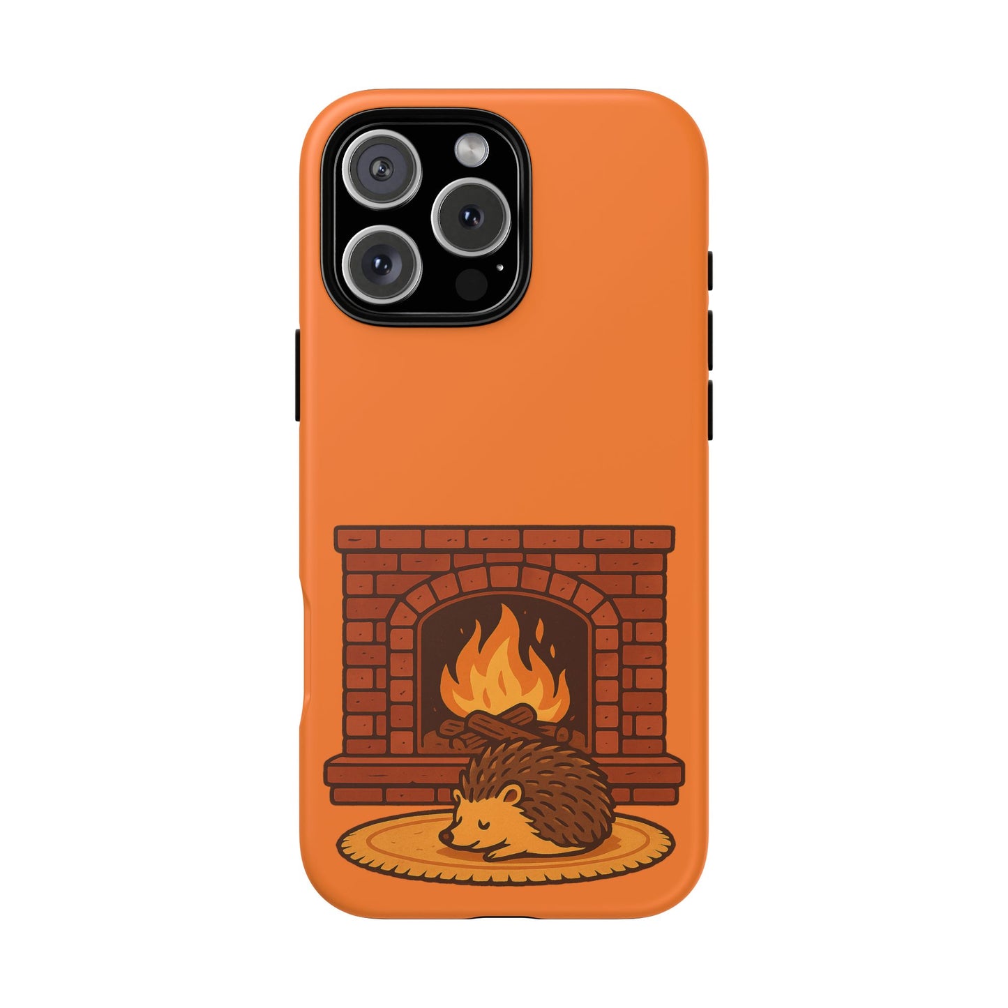 Fireside Spines Cozy Autumn Hedgehog Phone Case