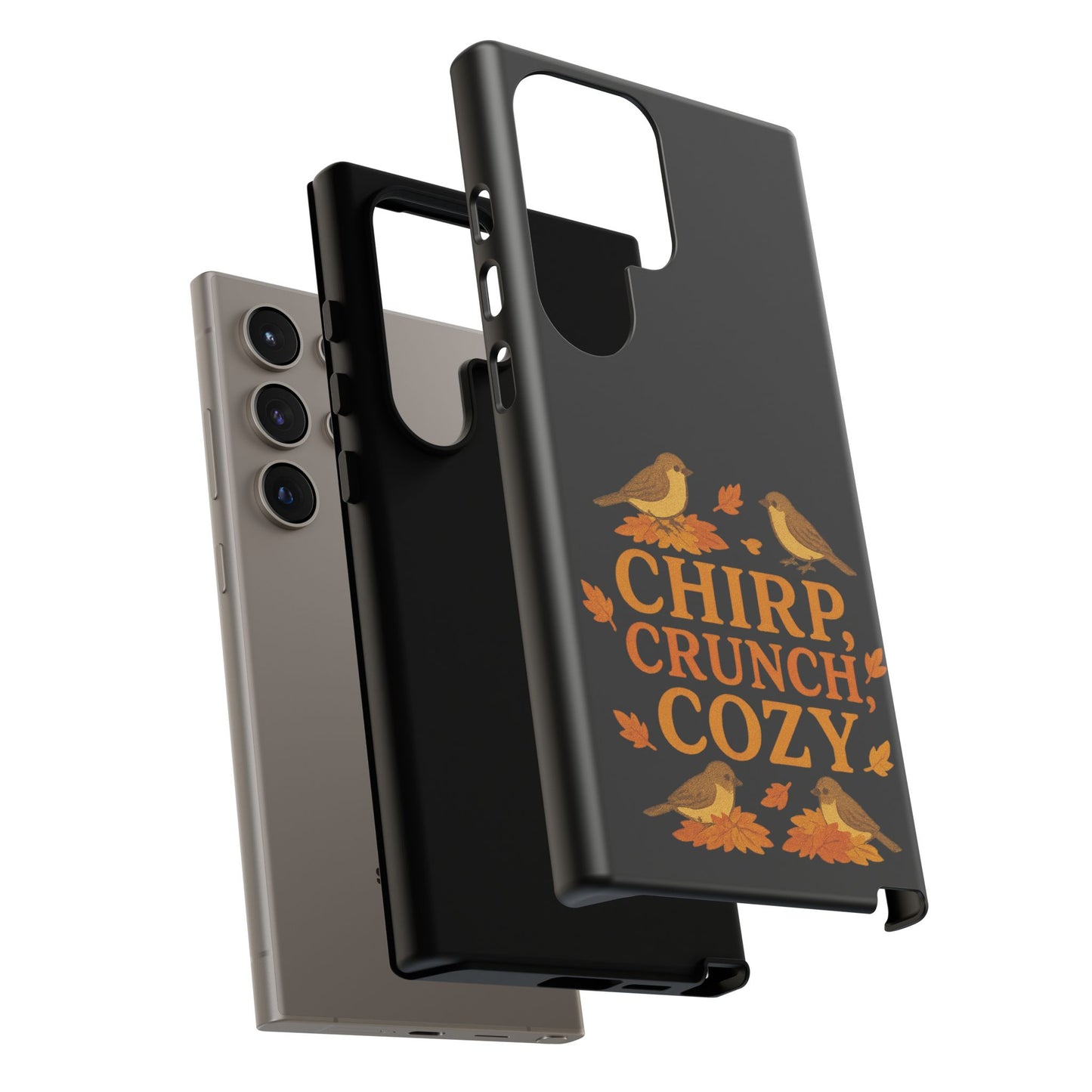 Chirp Crunch Cozy Autumn Themed Phone Case