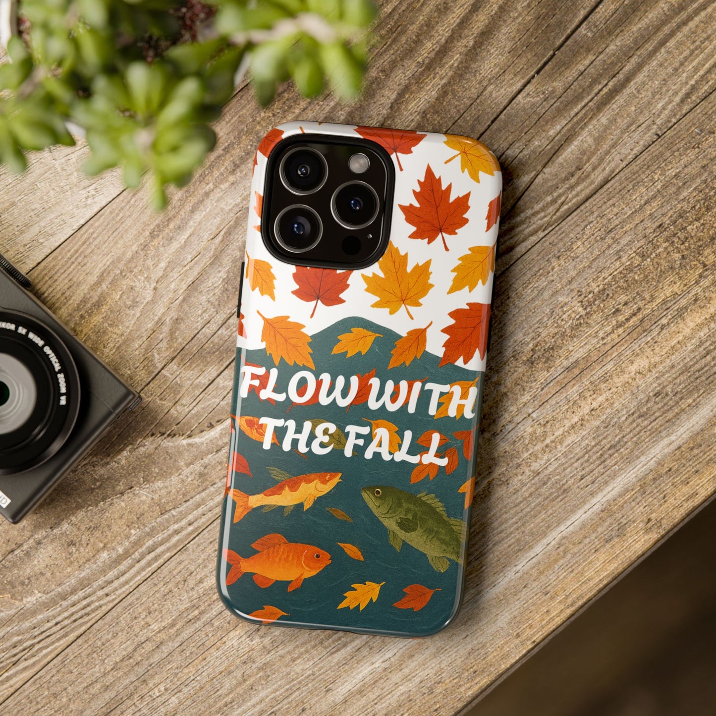 Flow With The Fall Fish Phone Case