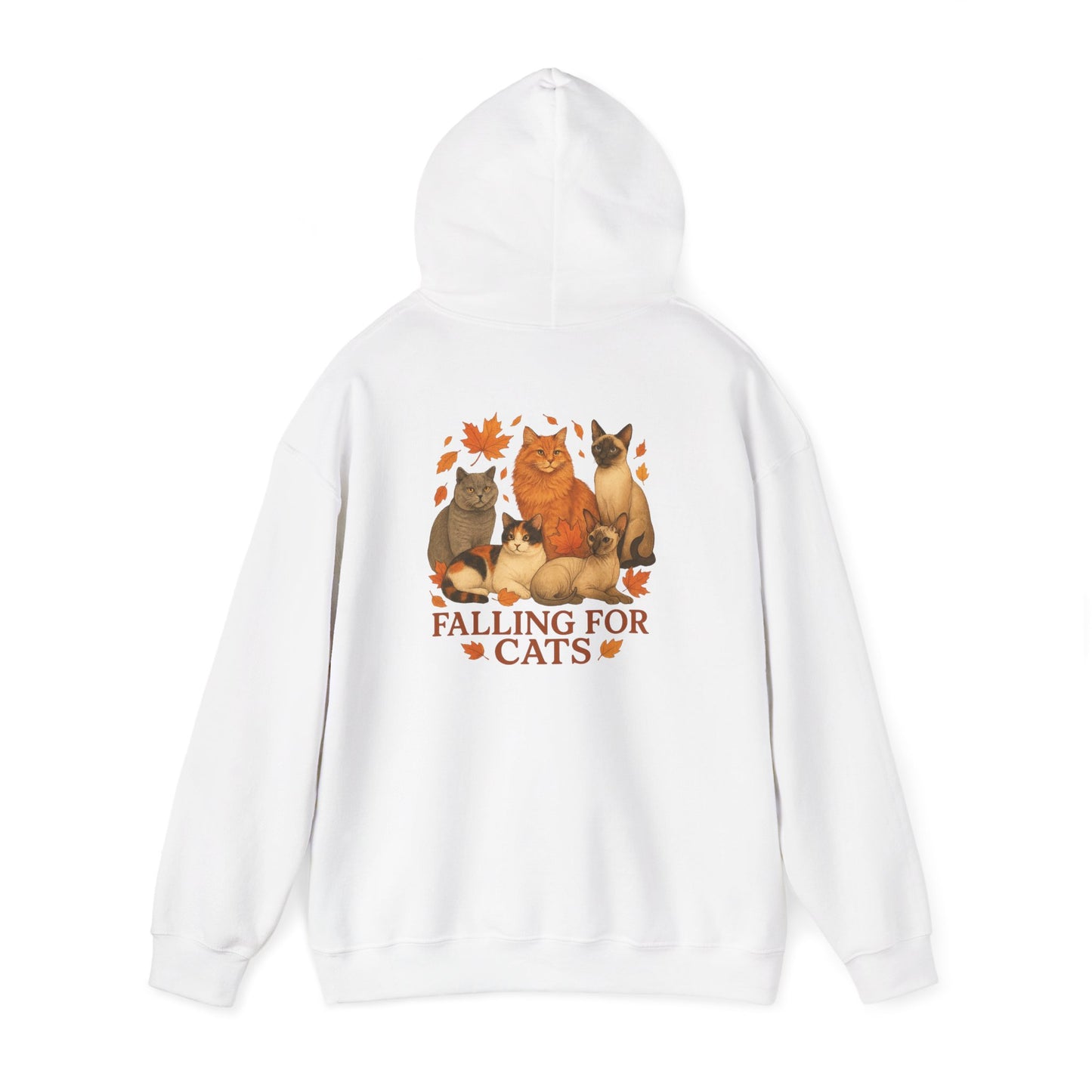 Falling For Cats Hooded Sweatshirt