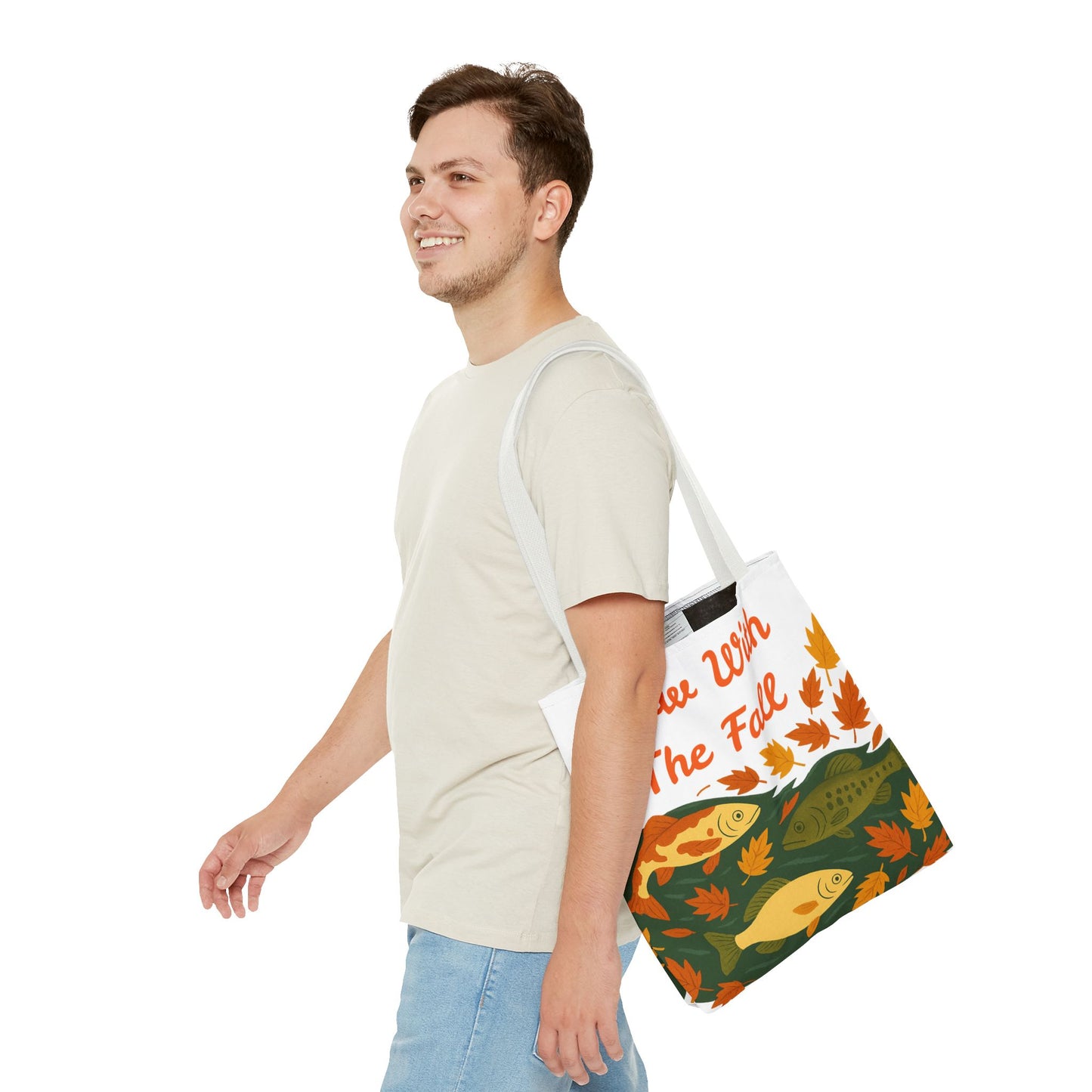 Flow With The Fall Print Tote Bag
