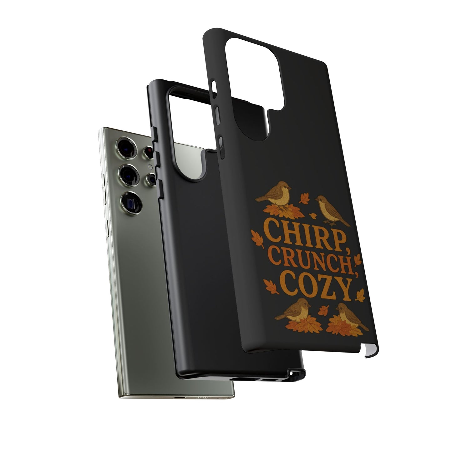 Chirp Crunch Cozy Autumn Themed Phone Case