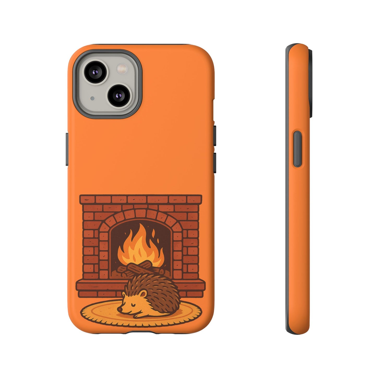 Fireside Spines Cozy Autumn Hedgehog Phone Case