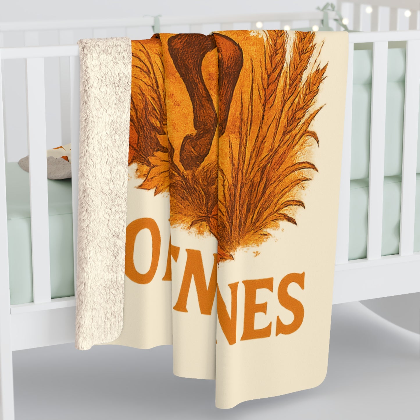 Harvest Trails Golden Manes Sherpa Fleece Blanket