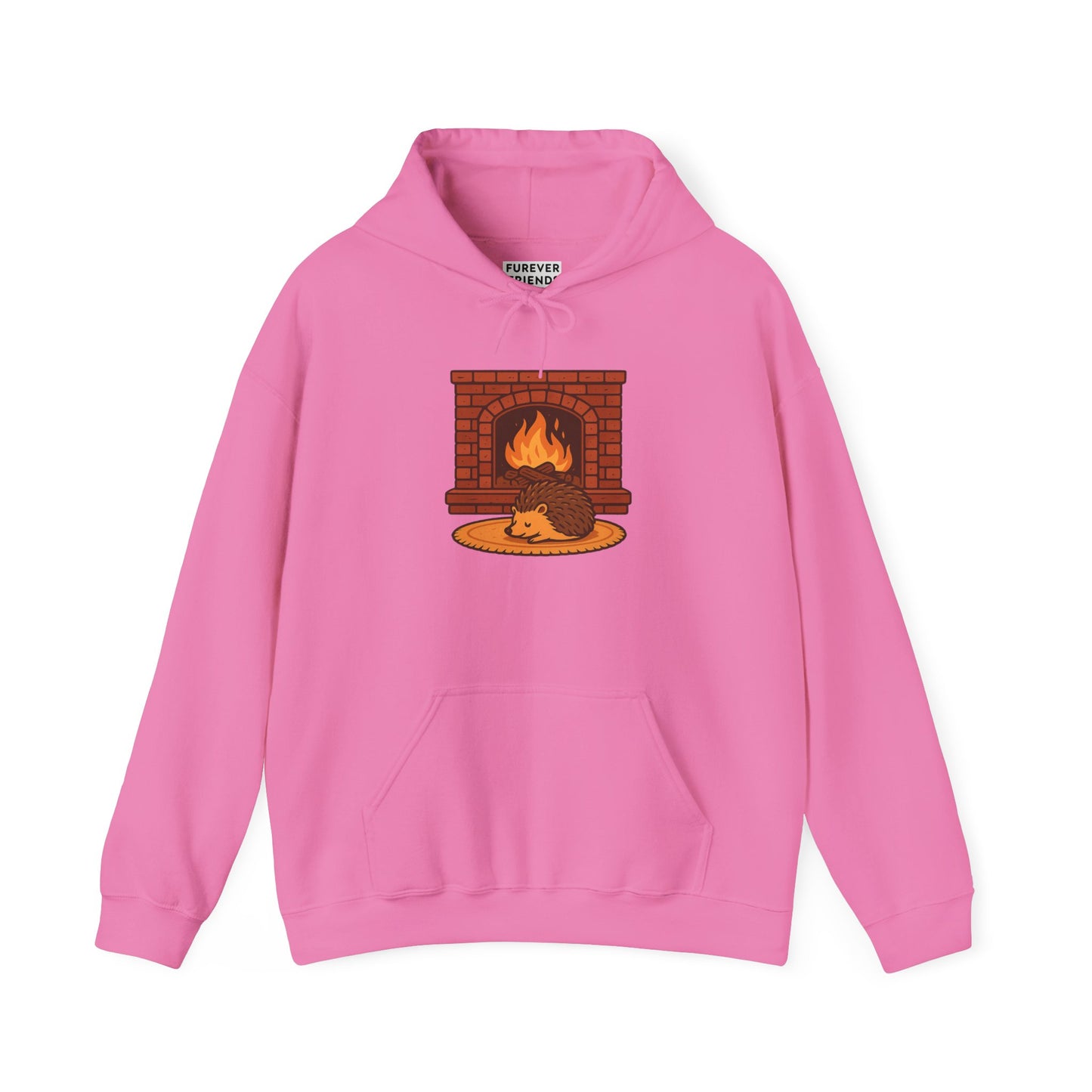 Fireside Spines Cozy Autumn Hoodie