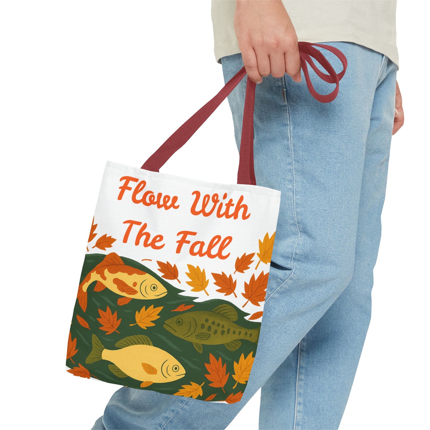 Flow With The Fall Print Tote Bag