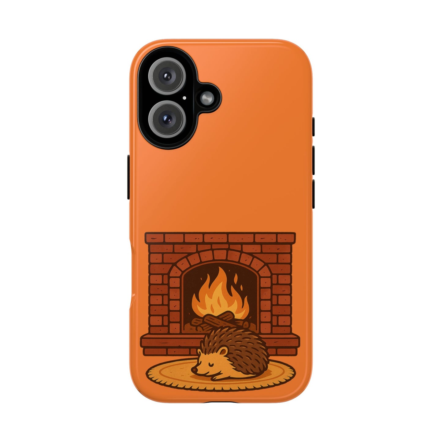 Fireside Spines Cozy Autumn Hedgehog Phone Case