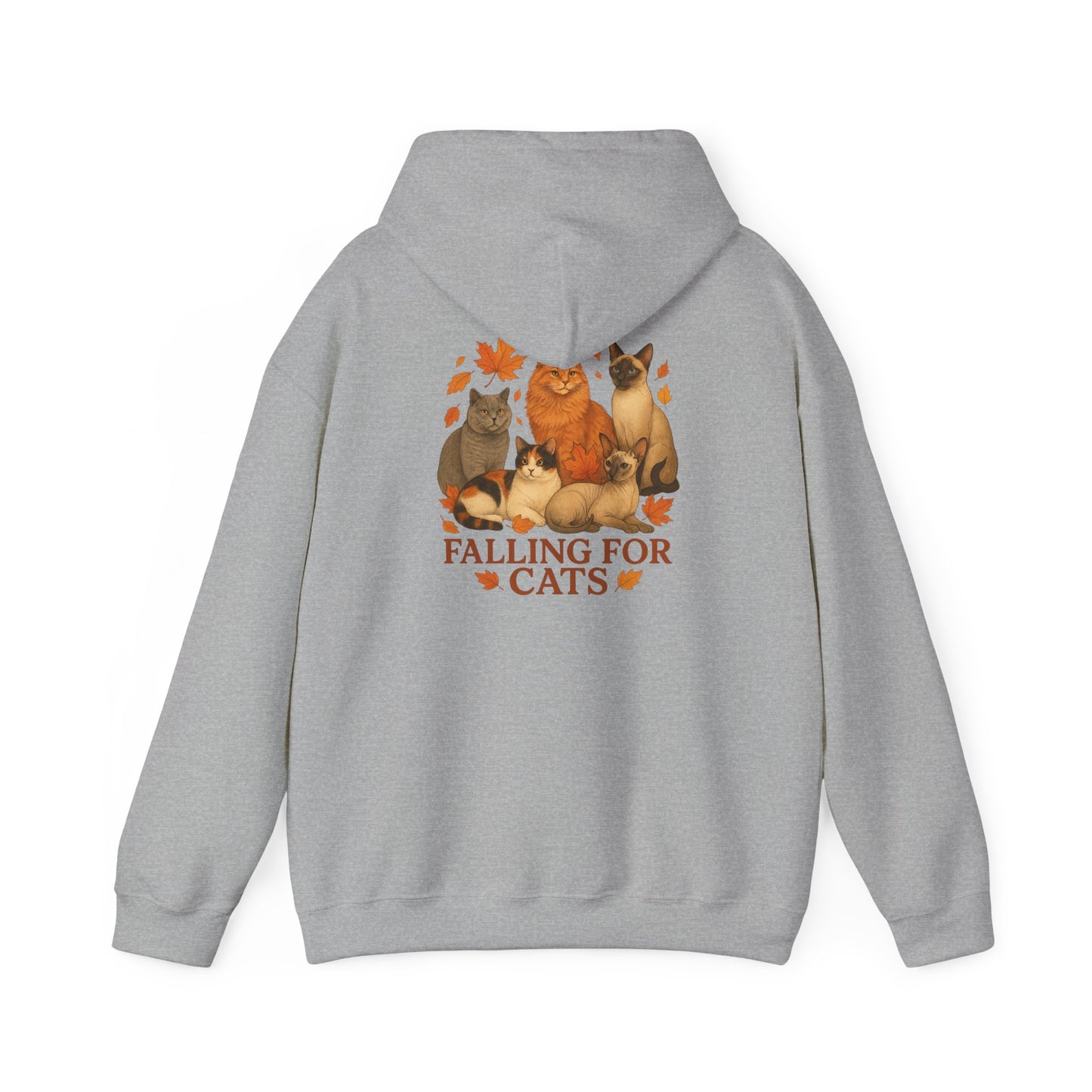 Falling For Cats Hooded Sweatshirt