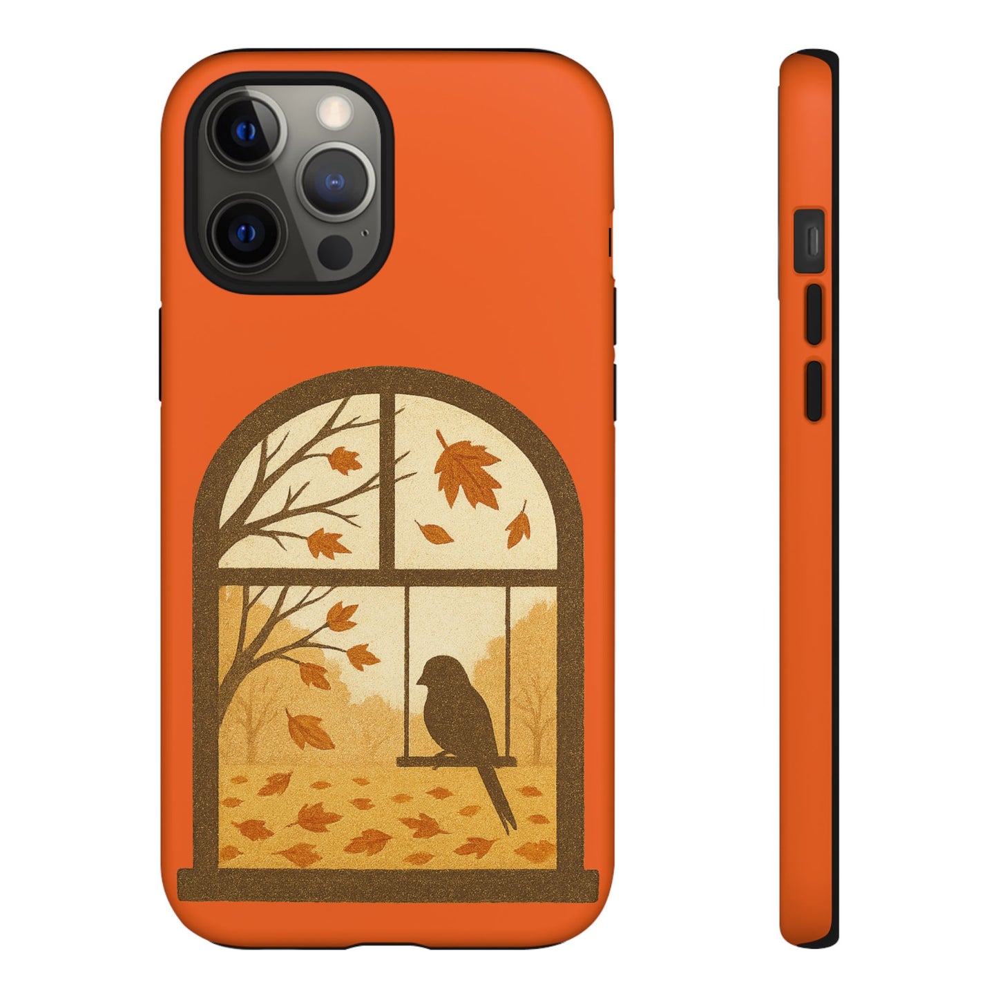 Bird In The Window Autumn Themed Phone Case