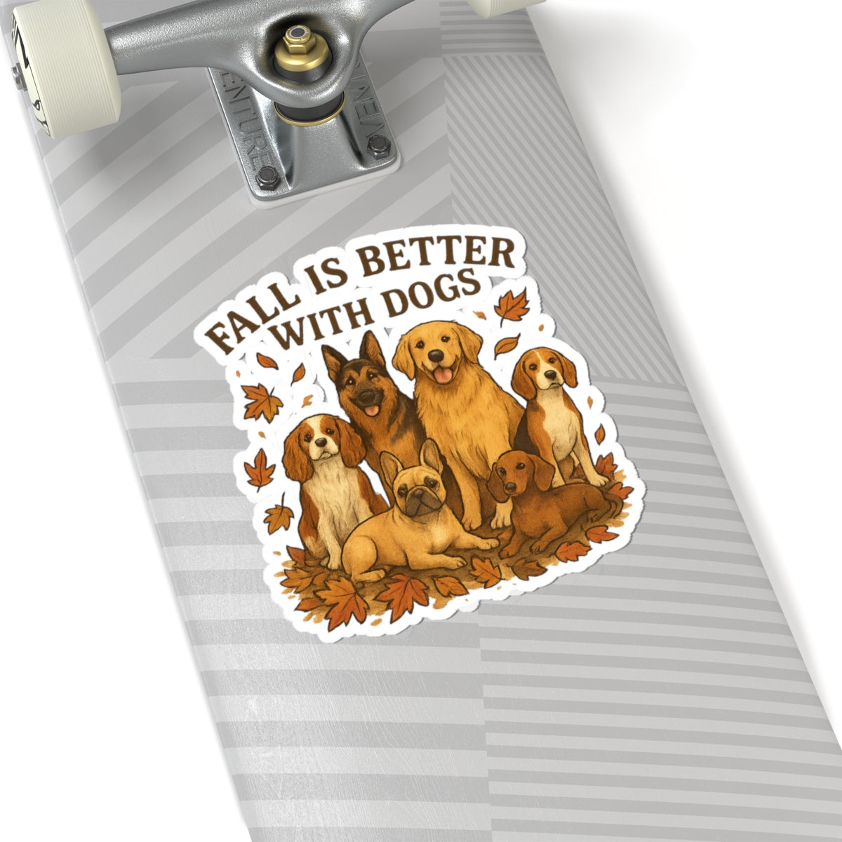 Fall is Better With Dogs Stickers | Perfect for Pet Lovers, Laptop Decor, Gift for Autumn, Fall Decor, Cute Dog Gifts