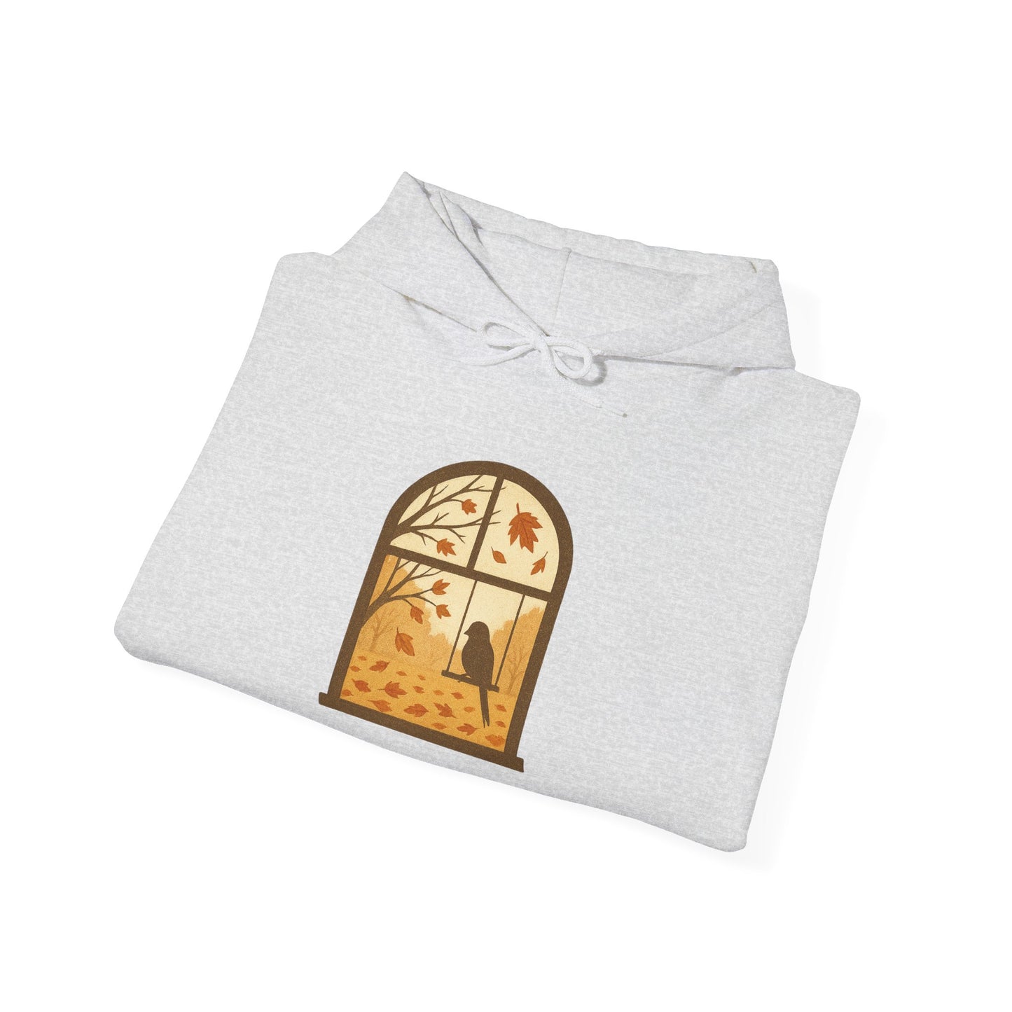 Bird In The Window Autumn Themed Hoodie