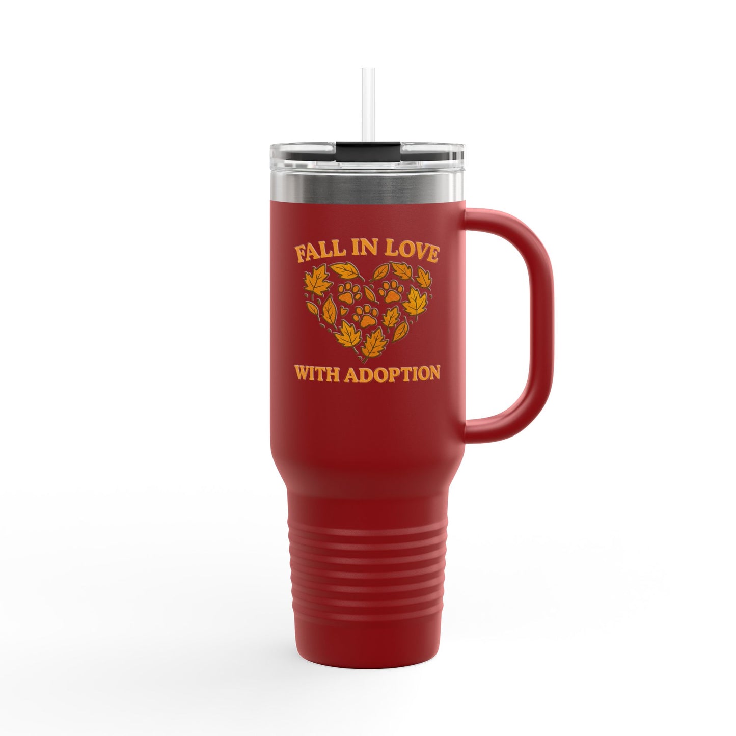 Fall in Love With Adoption Travel Mug
