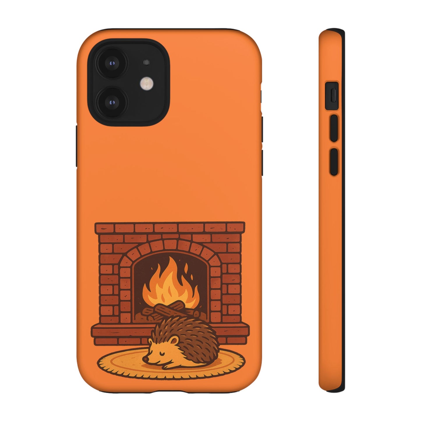 Fireside Spines Cozy Autumn Hedgehog Phone Case