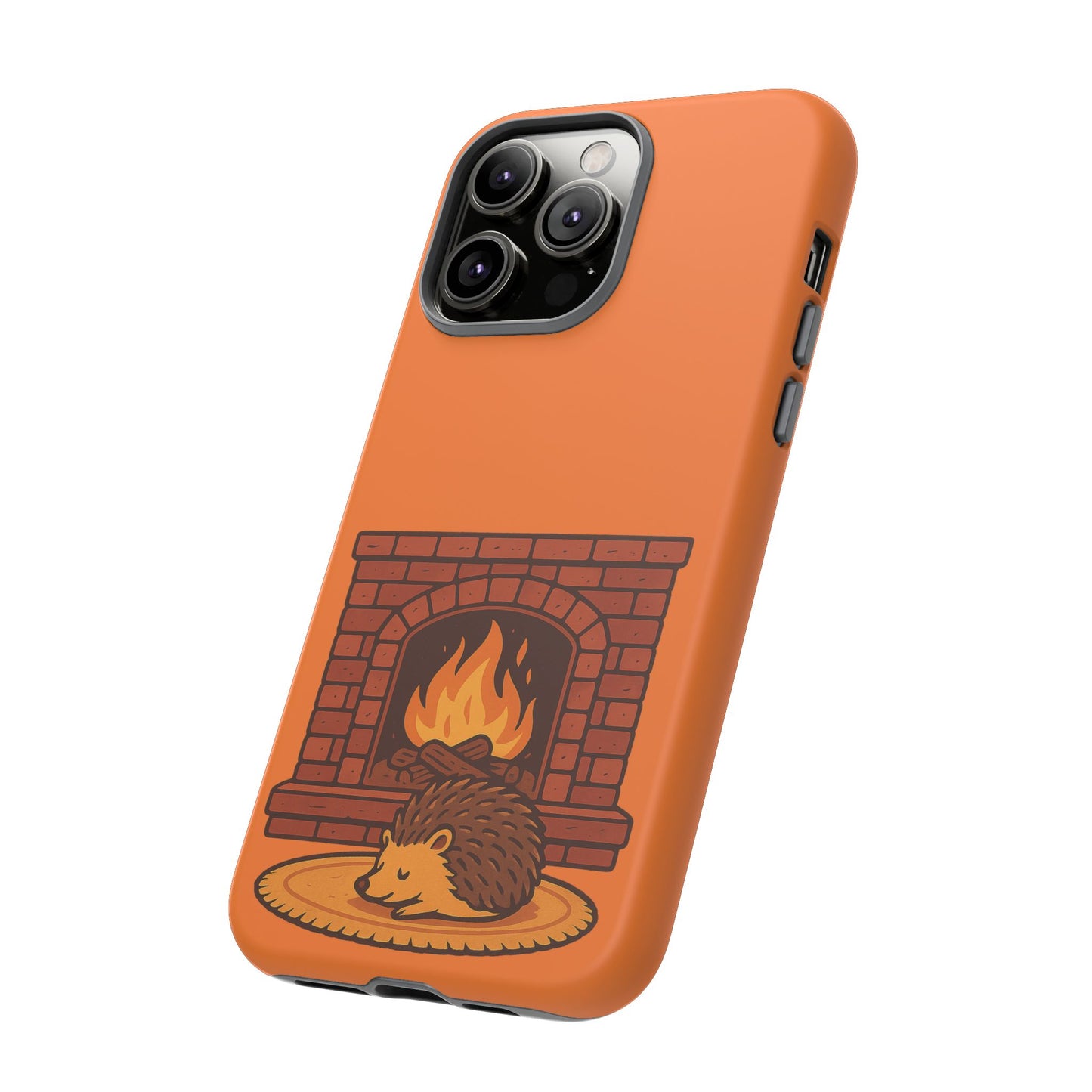 Fireside Spines Cozy Autumn Hedgehog Phone Case