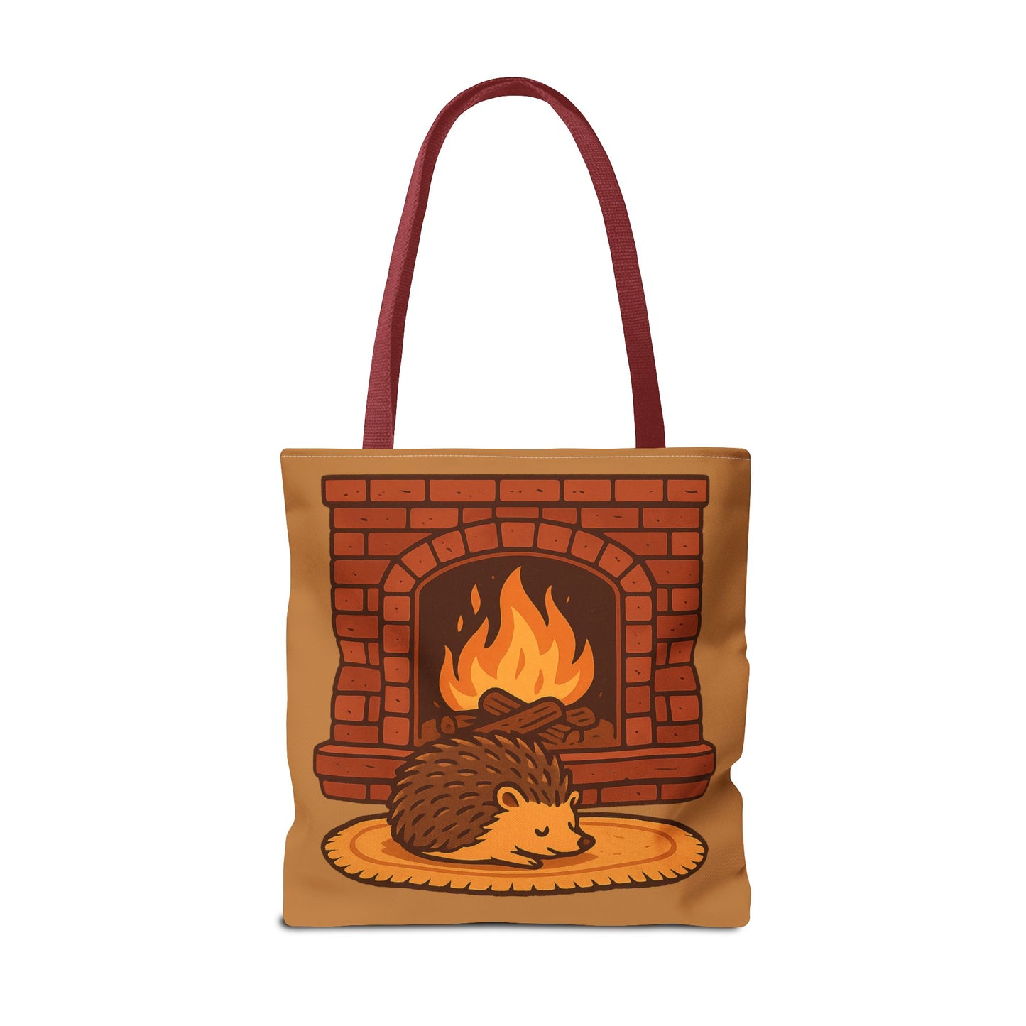 Fireside Spines Cozy Autumn Tote Bag
