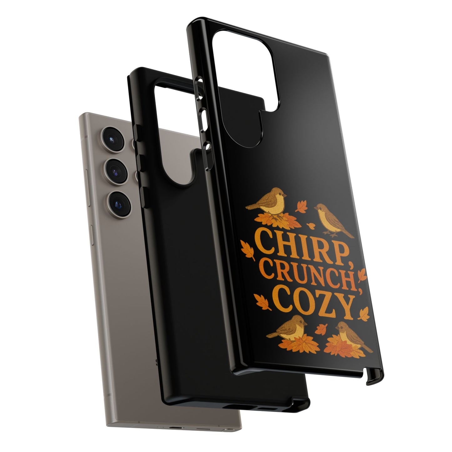 Chirp Crunch Cozy Autumn Themed Phone Case