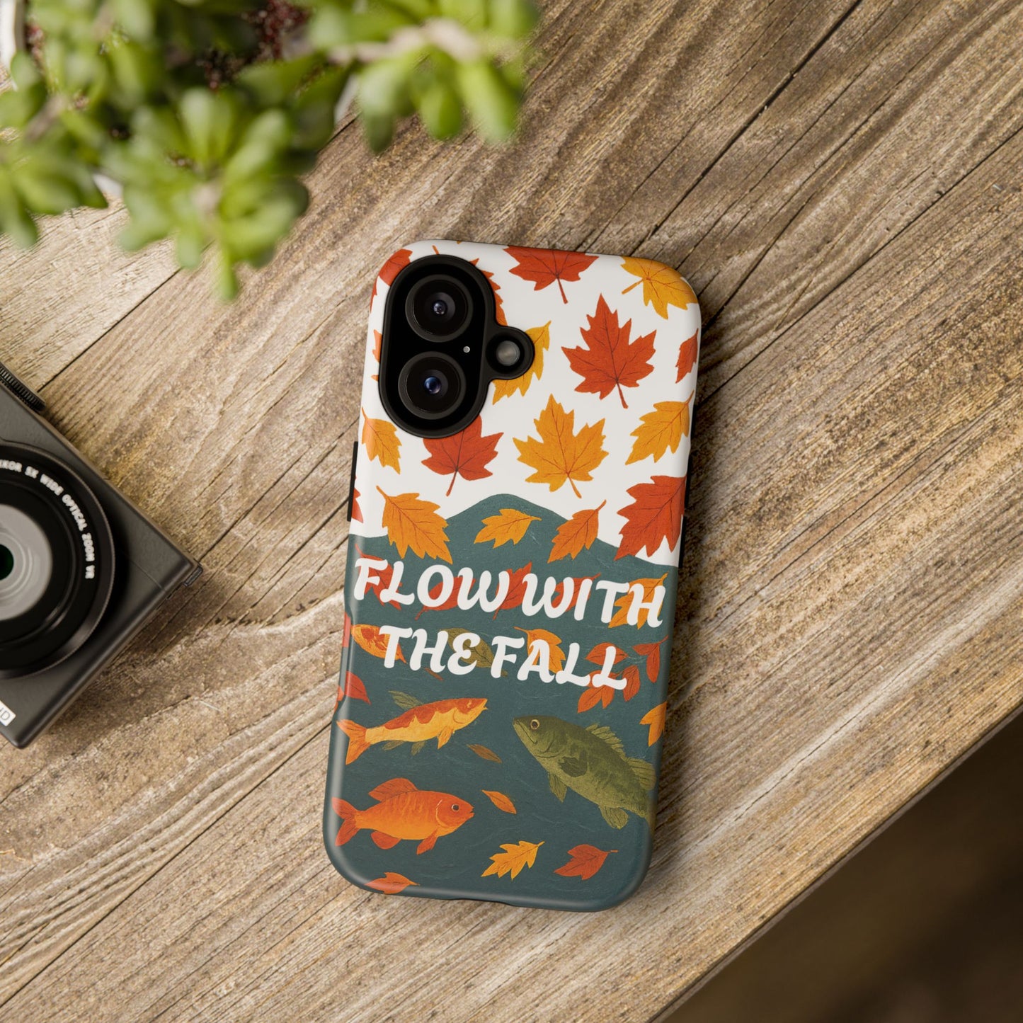 Flow With The Fall Fish Phone Case