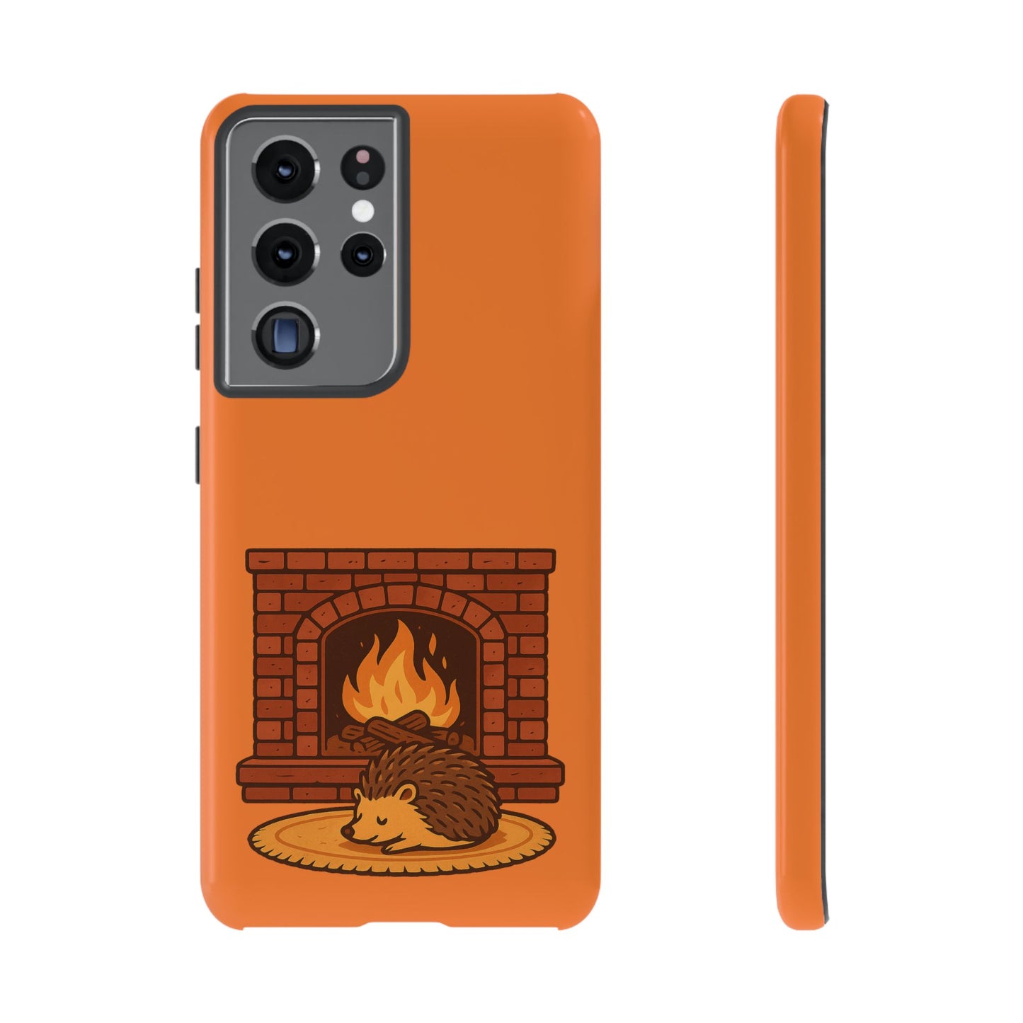 Fireside Spines Cozy Autumn Hedgehog Phone Case