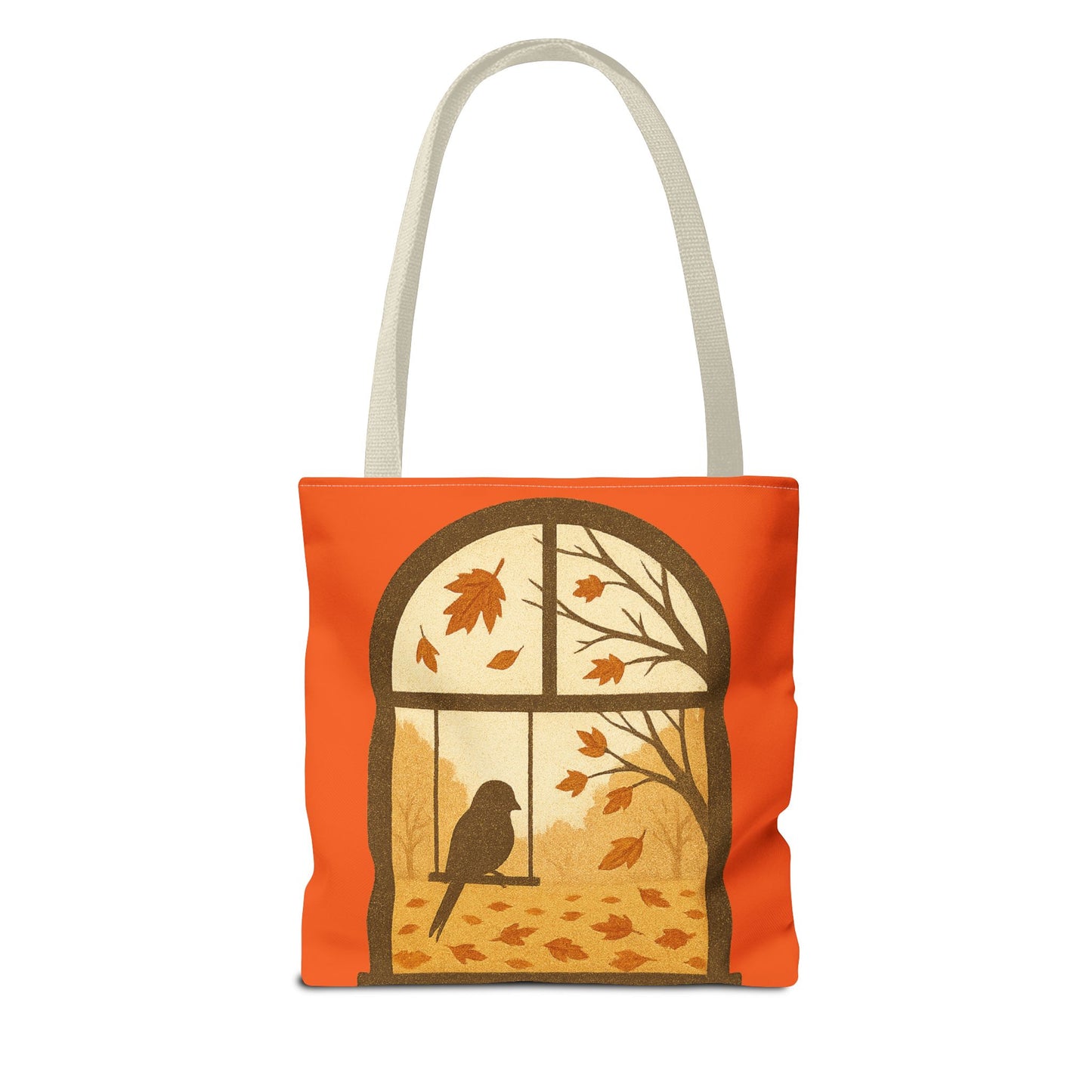 Bird In The Window Autumn Themed Tote Bag