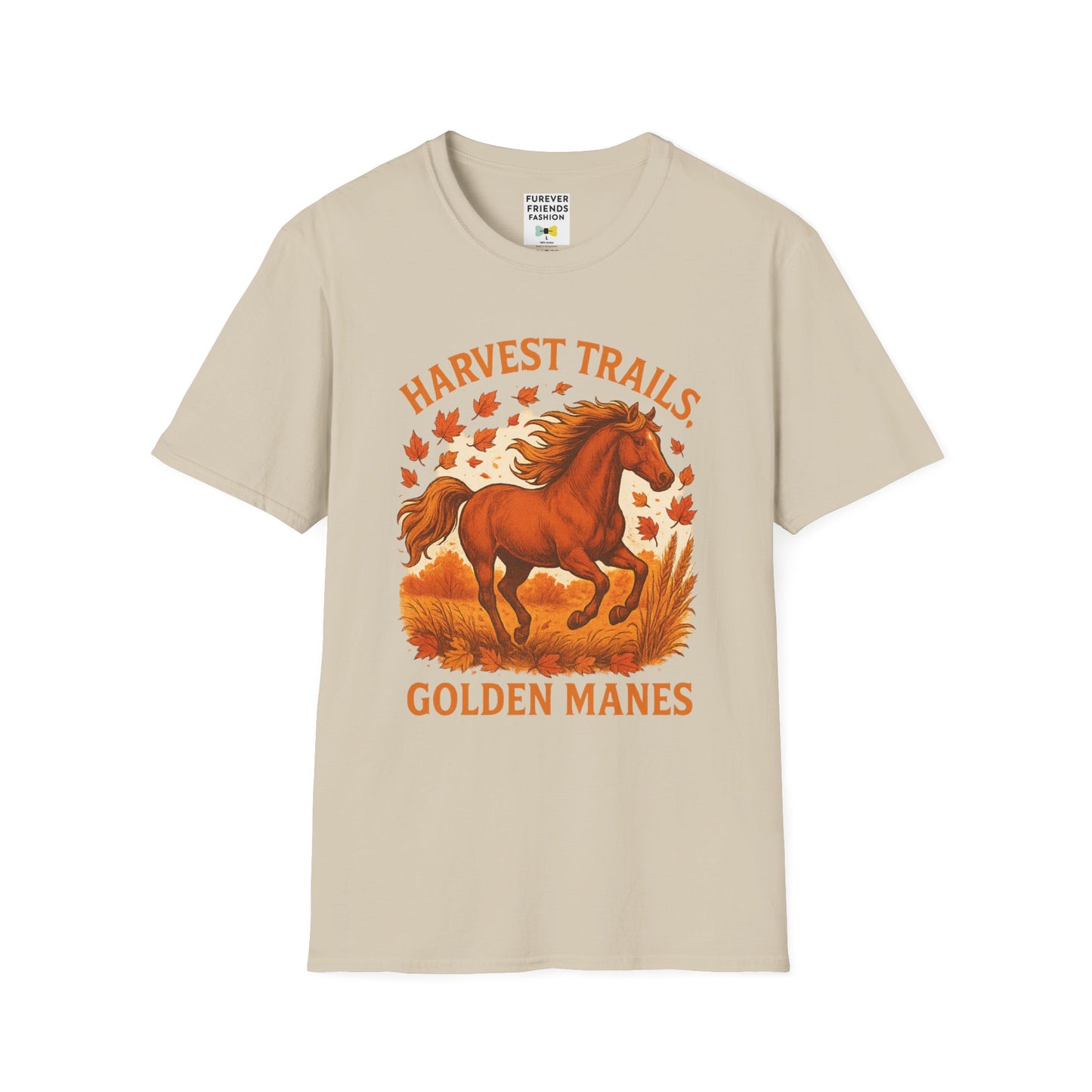 Harvest Trails Golden Manes Autumn Themed Tee