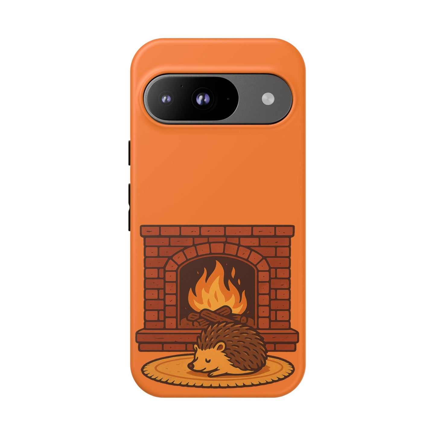 Fireside Spines Cozy Autumn Hedgehog Phone Case