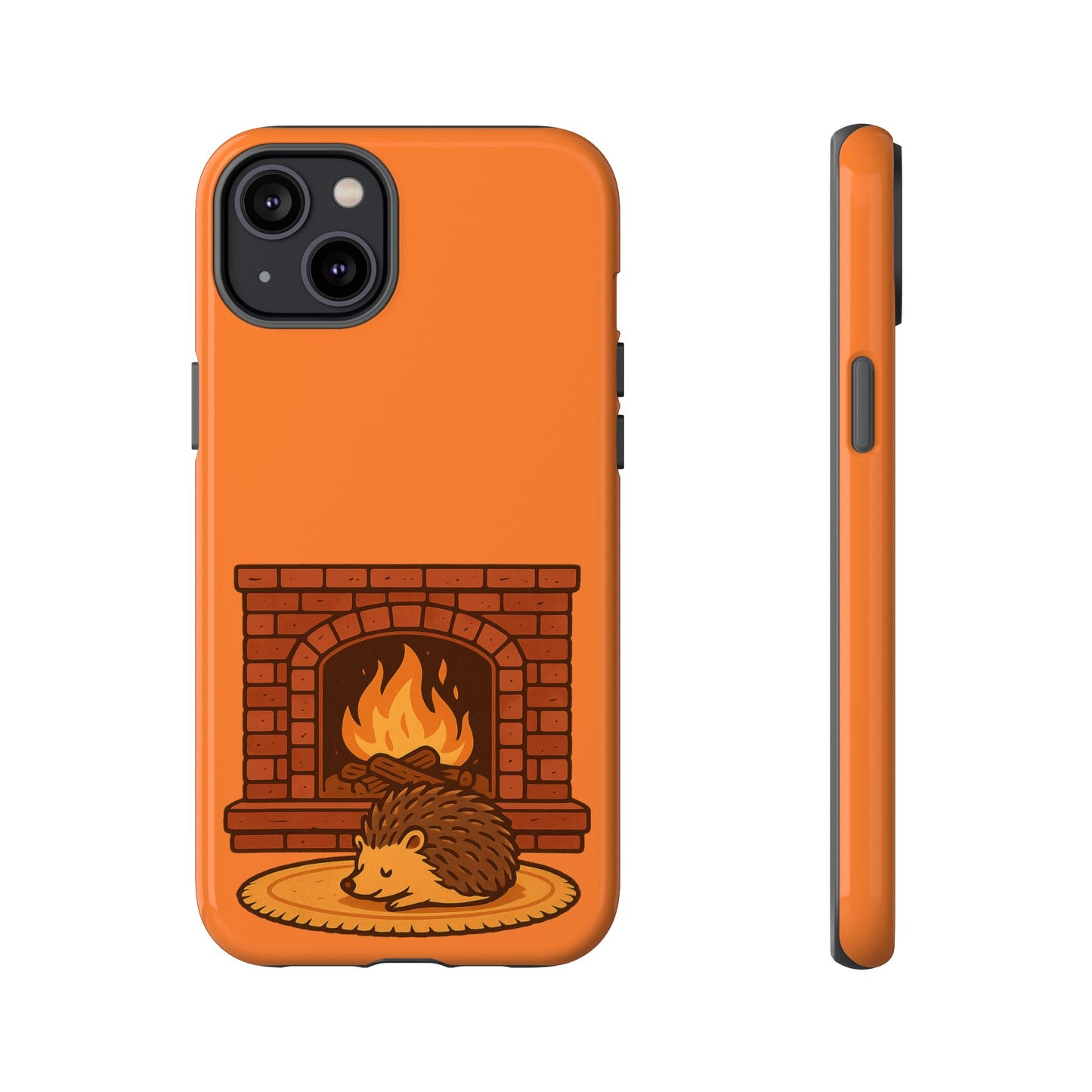 Fireside Spines Cozy Autumn Hedgehog Phone Case